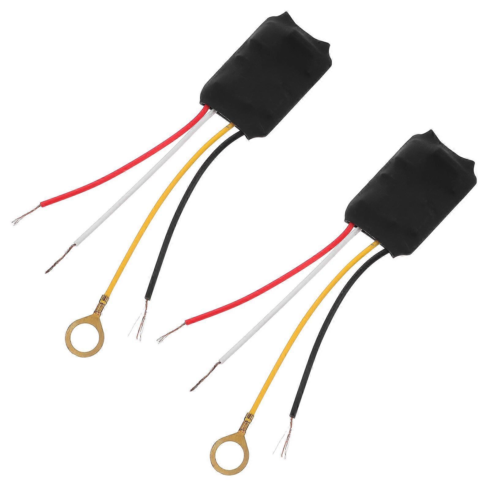 2pcs Touch Lamp Control Module Touch Sensor with Heat Shrink Tubing for Easy DIY Installation on Desk Lamps