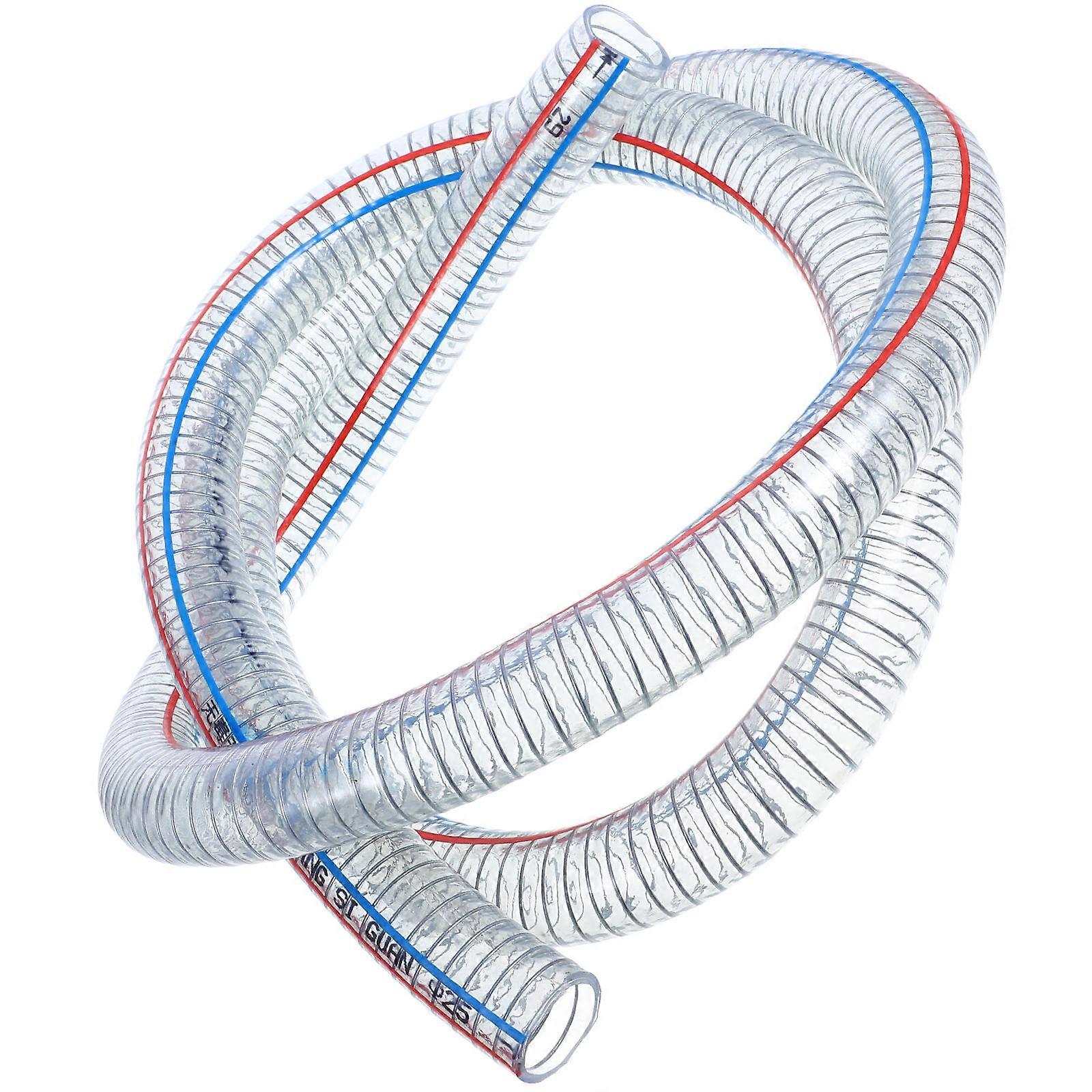 Heavy Duty PVC Steel Wire Reinforced Hose, Flexible Fuel and Oil Suction Pipe for Efficient Liquid Flow Monitoring, Easy Installation, and Versatile