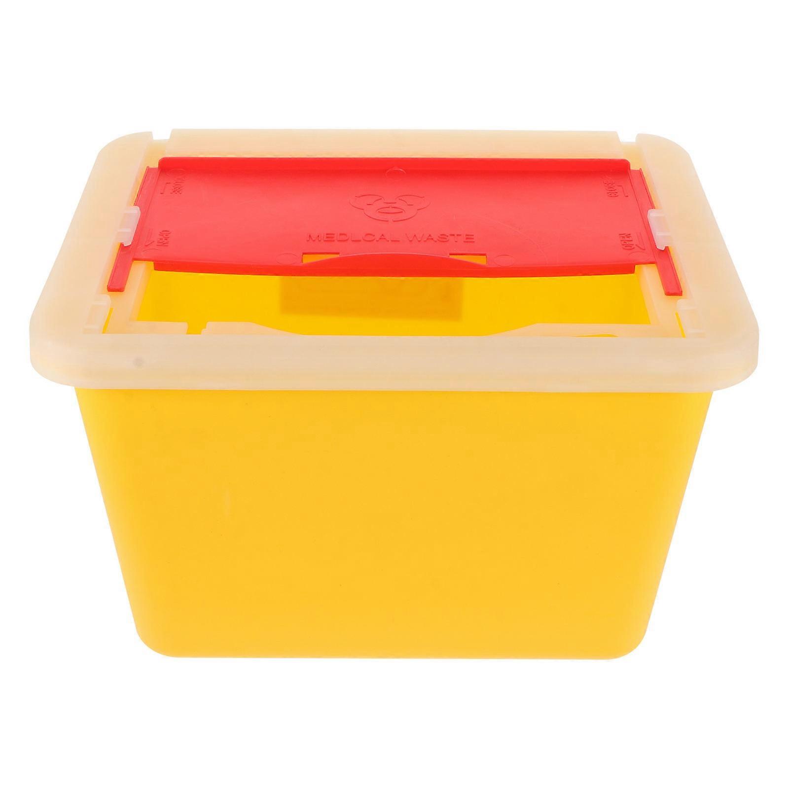 Sharps Disposal Container Bucket for Consumable Items and Trash Can