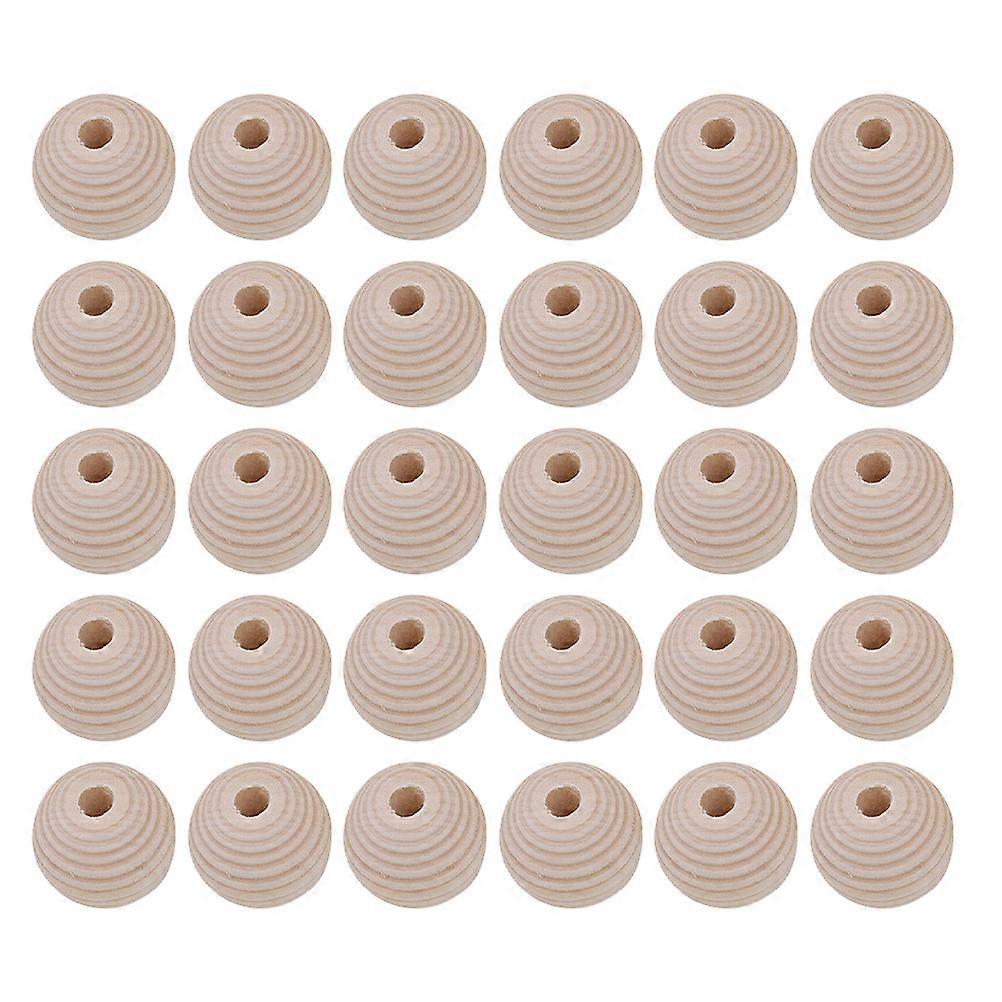 Diy Crafts Beads Wooden Beads Decoration Home Beautification Diy Enthusiasts 100Pcs