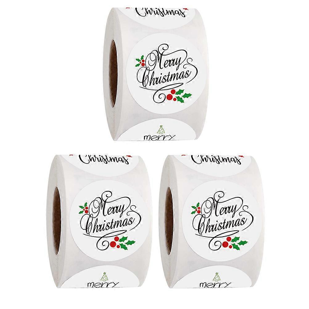 Festive Envelope Seals Packaging Bag Copper Plate Adhesive Sealing 3Rolls