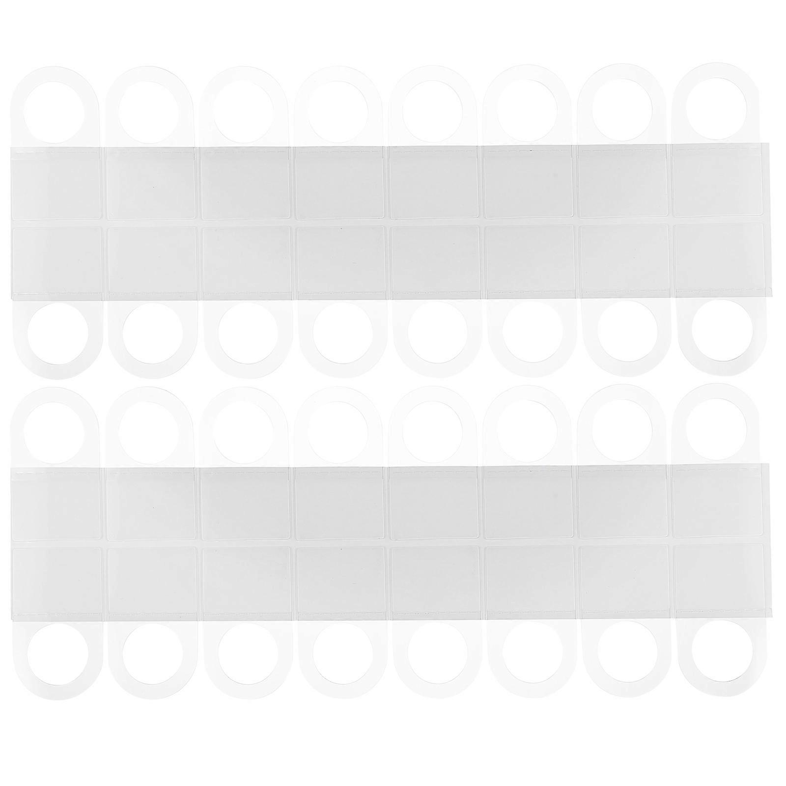 Clear Sticky Hangs Tabs Strong Adhesion Business Owners Office Use Round Hole Design 5.00X3.00X0.30CM 200Pcs