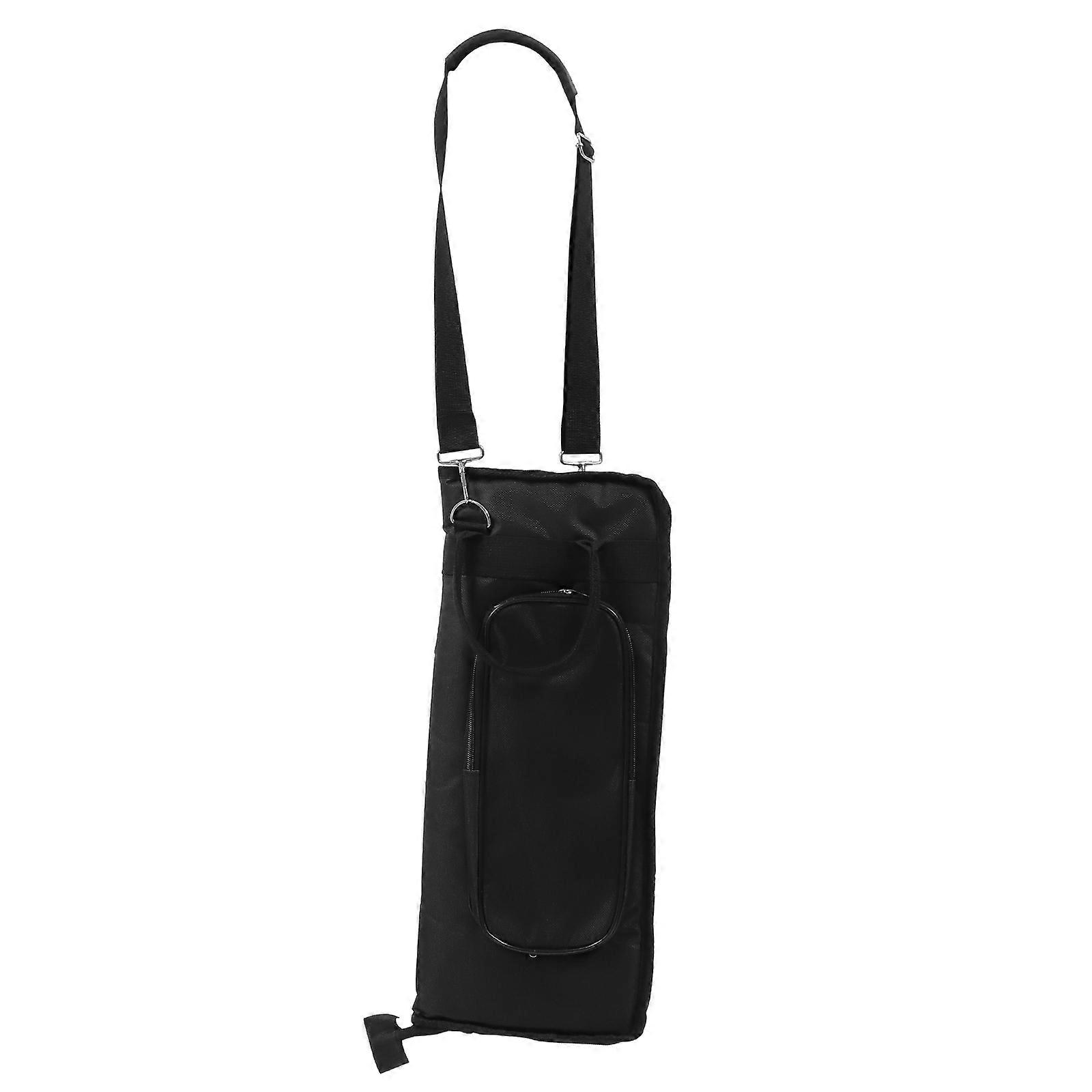 Durable Large Capacity Drumstick Storage Bag for Drummers – Comfortable Carry & Versatile Use – Black