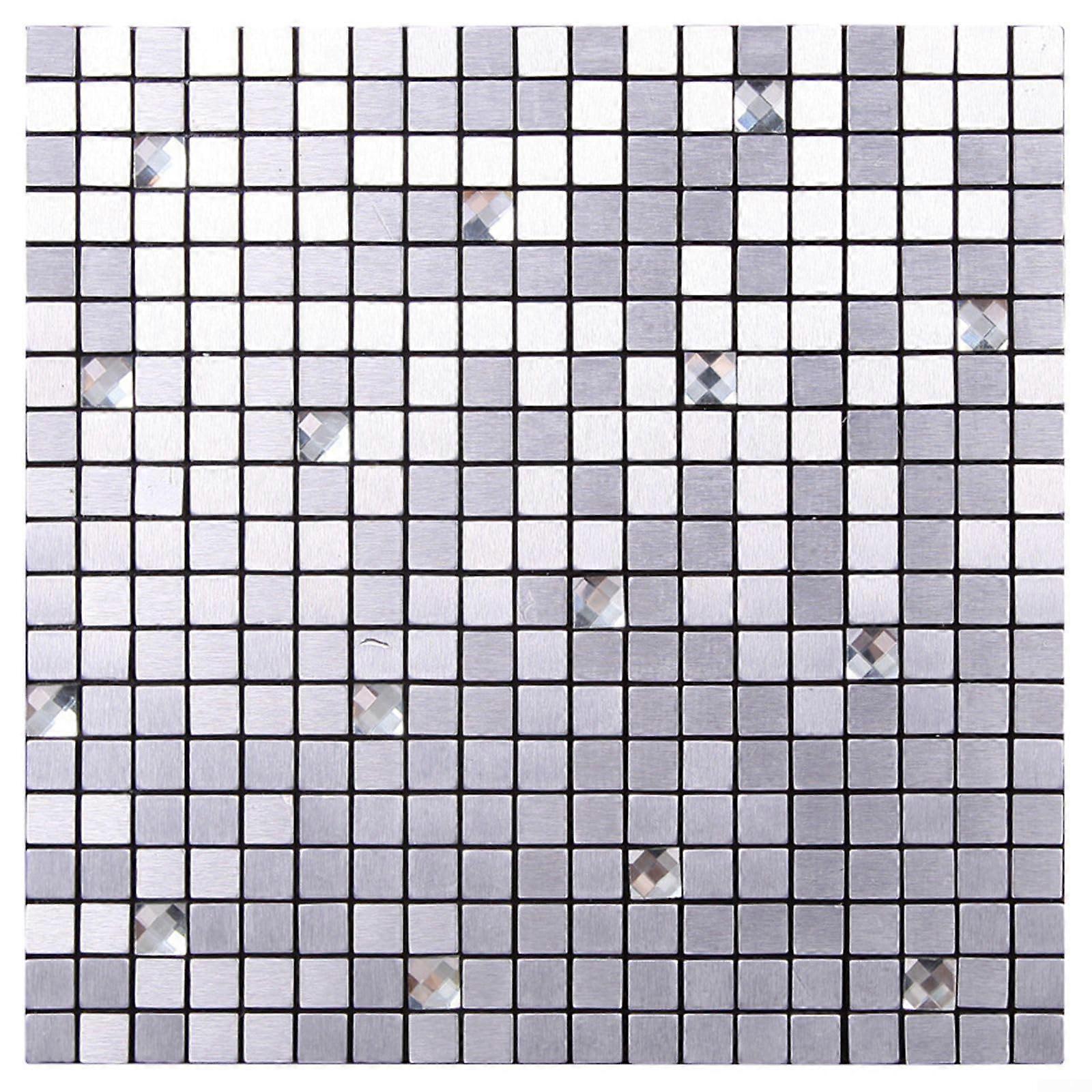 Kitchen Wall Tile - Easy Maintenance, Rose Gold/Silver/Gold, Decorative Background Design