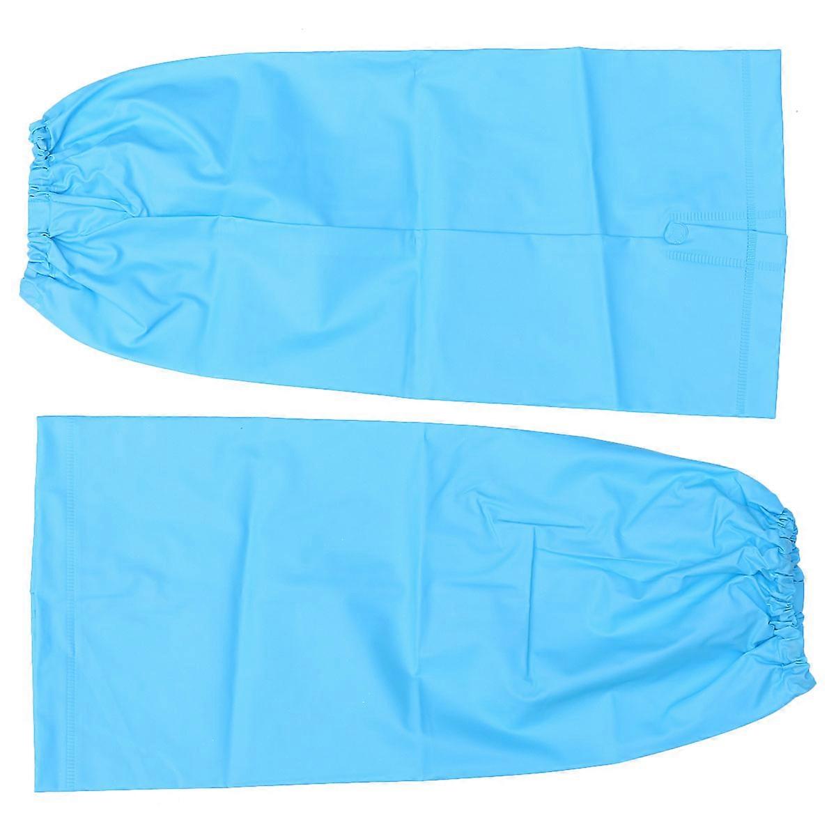 Blue PVC Kids Leg Protectors with Elastic Band for Outdoor Use Lightweight and Water Resistant 1
