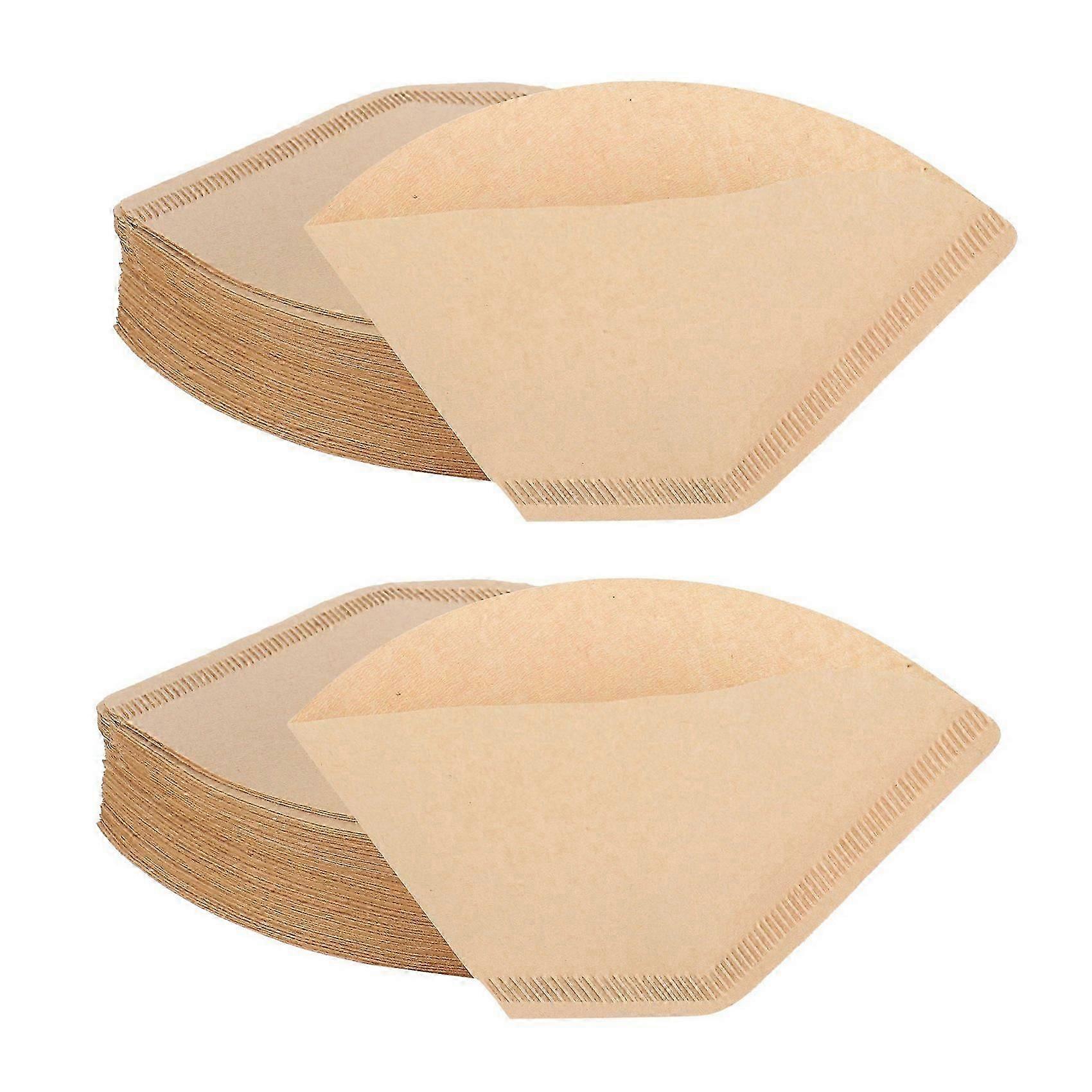 200Pcs Coffee Filters Disposable Cone Paper Coffee Filter Natural Unbleached Filter 4-6 Cup for pou