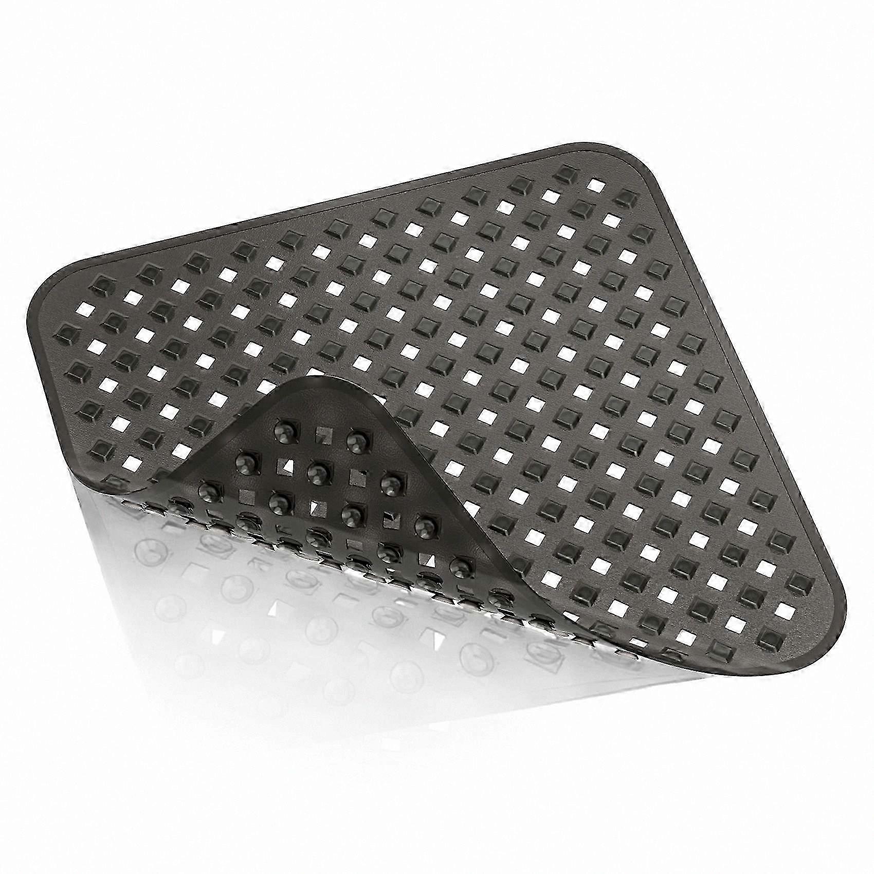 Non-Slip Square Bath Mat with Anti-Mould Feature - 53 x 53cm Bathroom Flooring Accessory