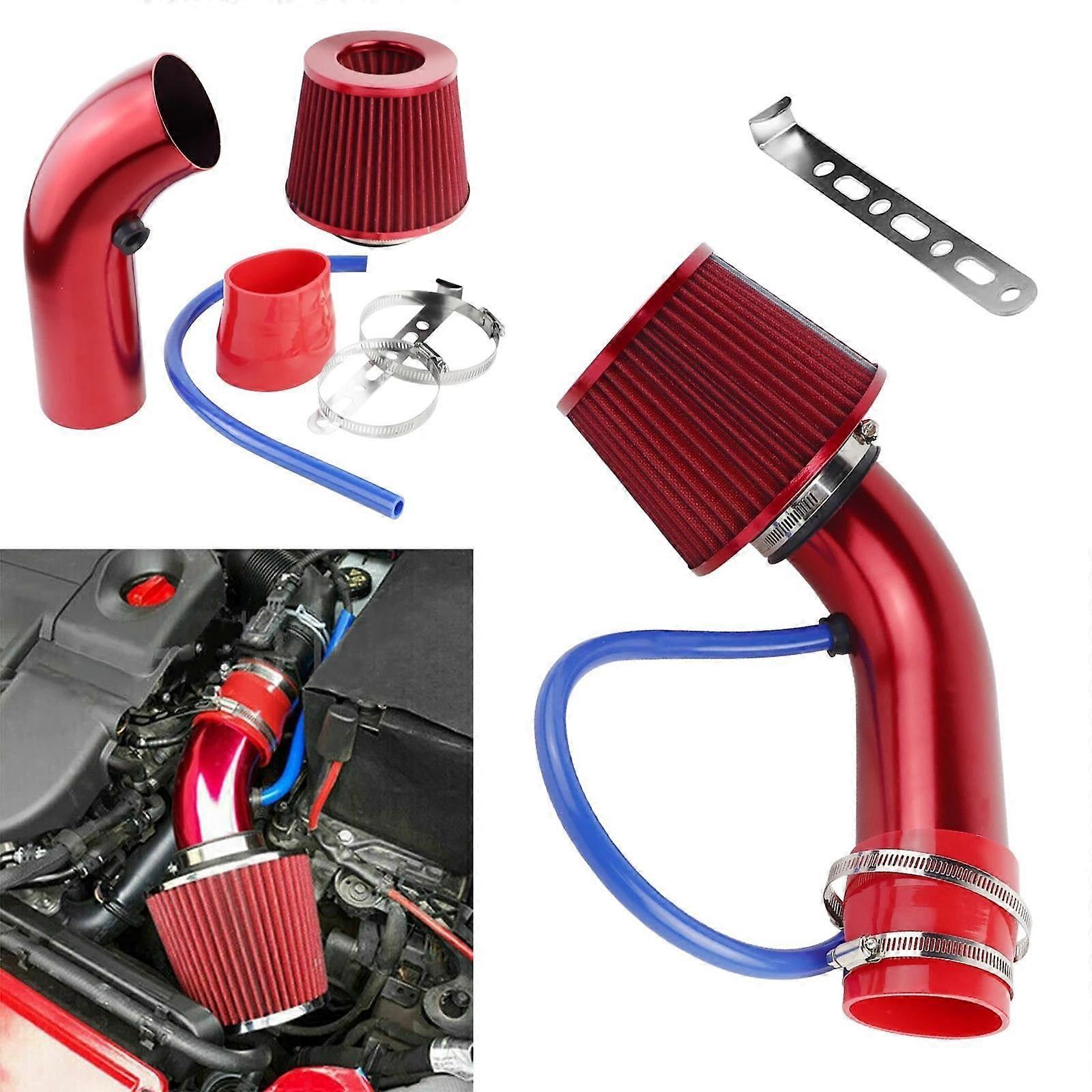 3-Inch Universal Cold Air Intake Filter Kit with Induction Intake Pipe and Airflow Hose for Enhanced Engine Performance