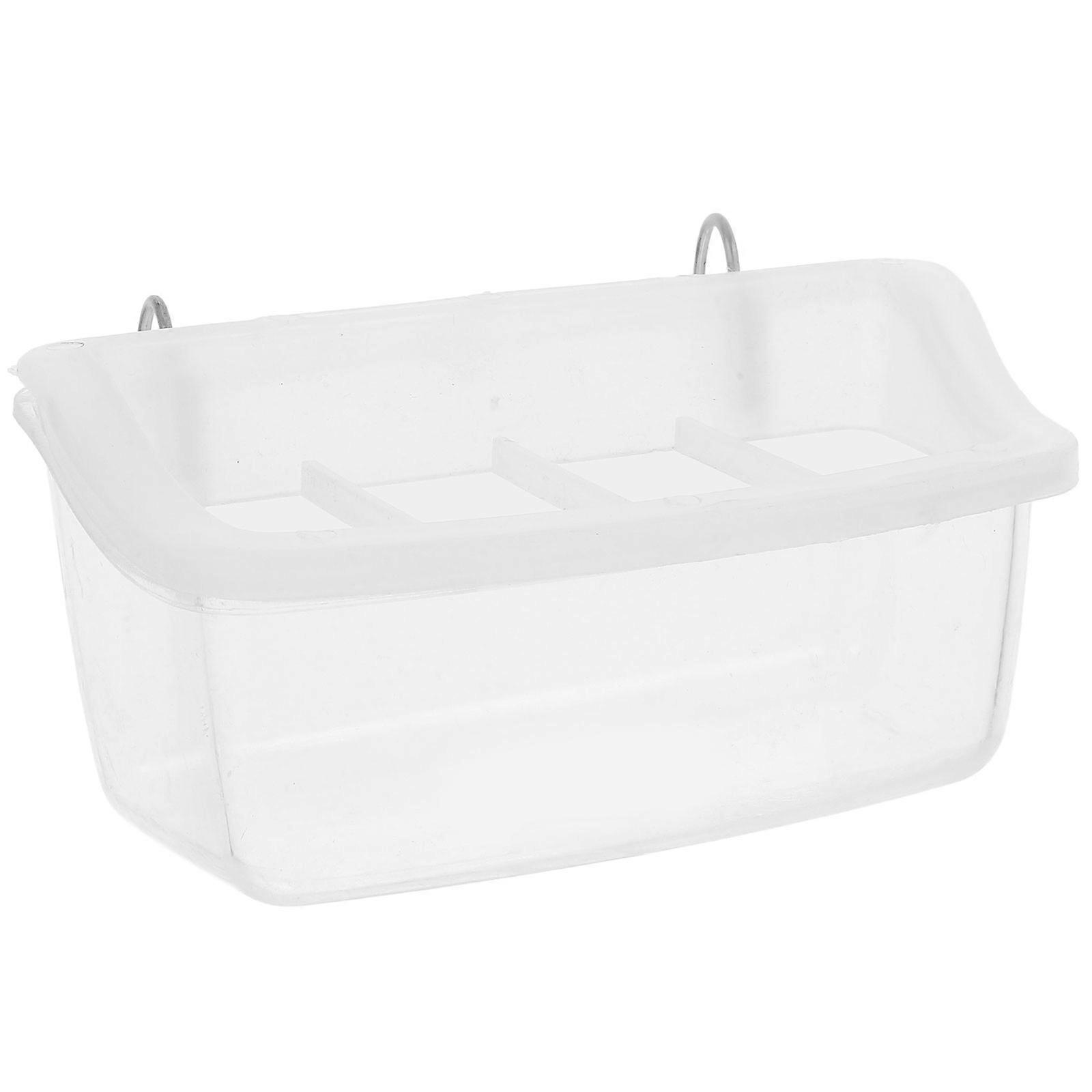 The **Transparent Hanging Bird Feeder Bowl** is a versatile and durable feeding solution designed specifically for pet birds such as **parrots,