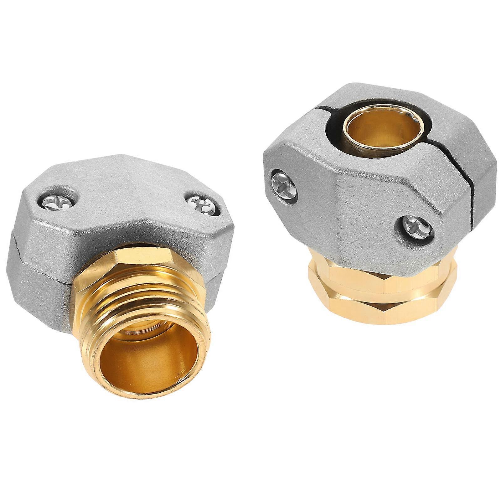 Hose End Connector Hose Repair Kit Homeowners Tight Connection Quick Connect Disconnect 2Pcs