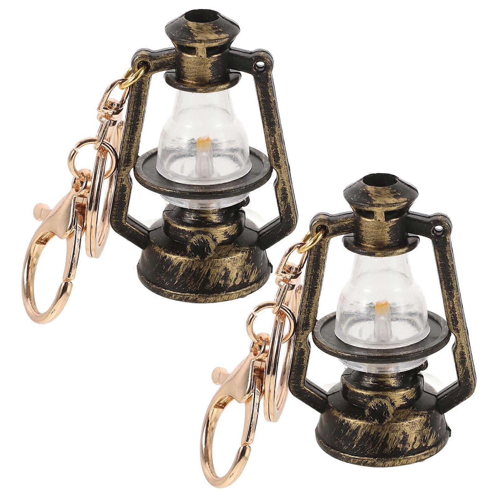 Kerosene Lamp Keychain Pendant Decorative Lightweight Compact Design for Bags Keys DIY Ornaments for All Occasions