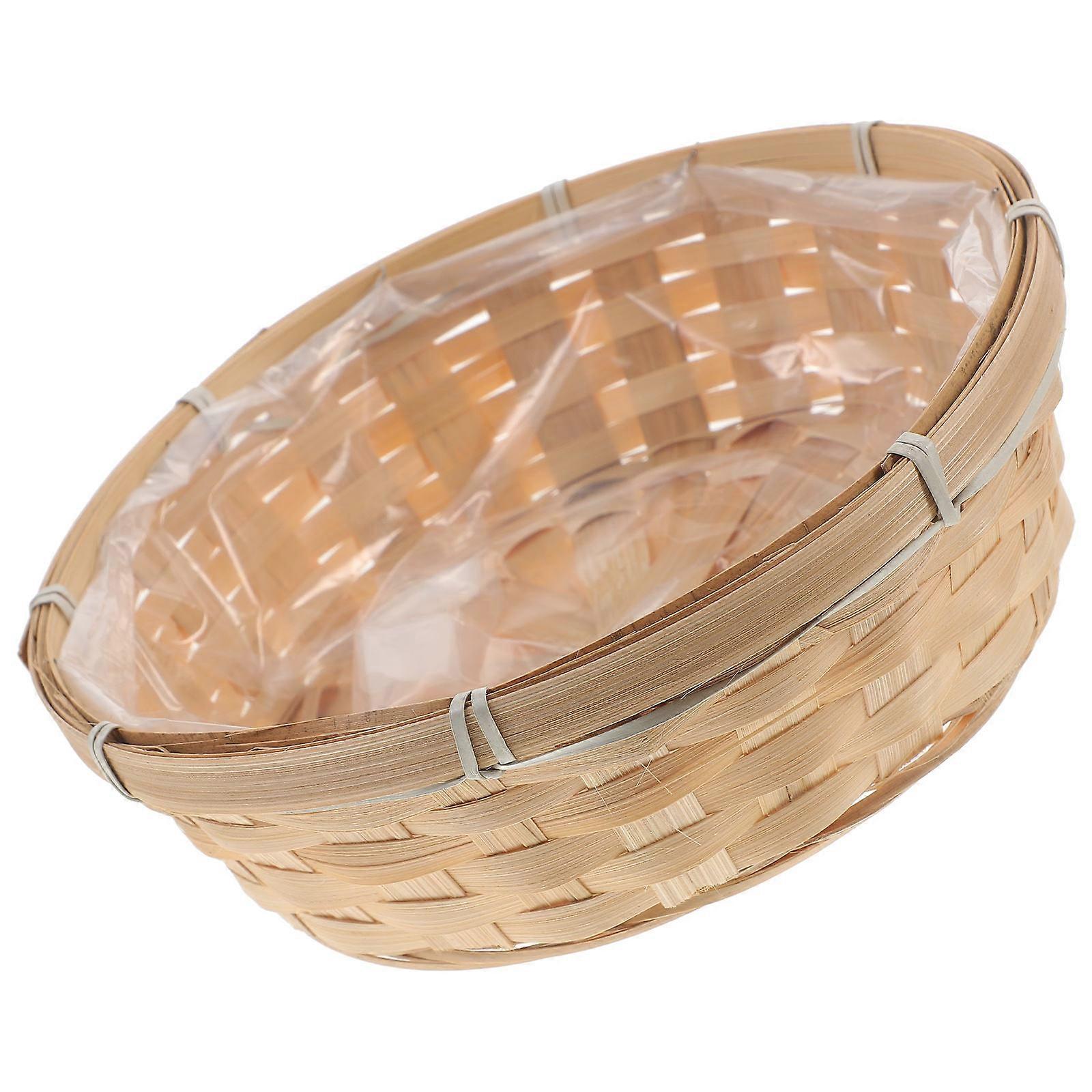 Easter Props Basket 1Pcs Light Brown Fun Easter Prop Decorative Basket for Storage Use