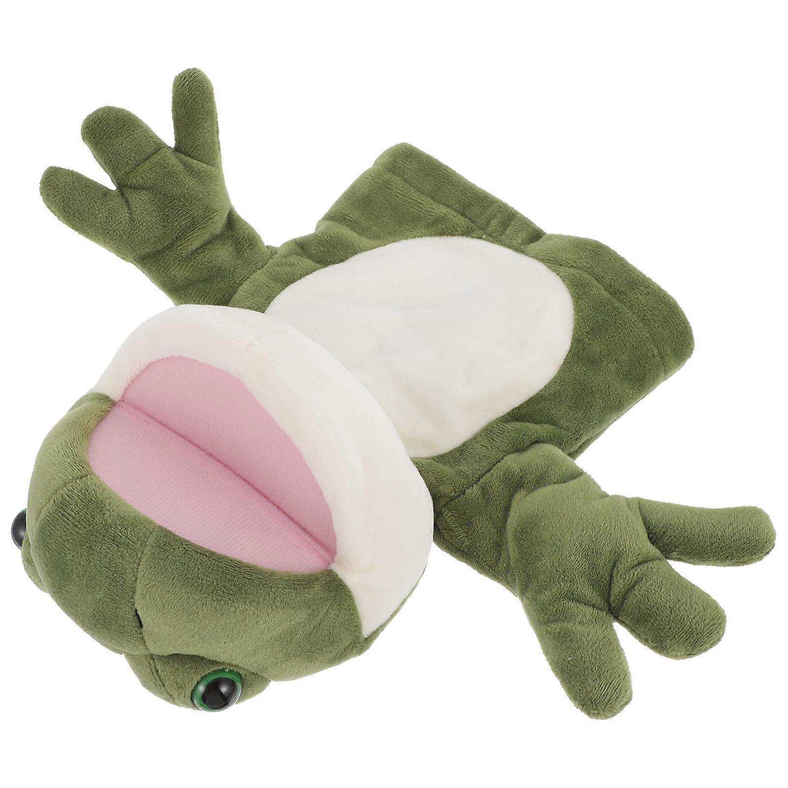 Adorable Cartoon Frog Hand Puppet Interactive Plush for Storytelling, Games, and Educational Parent Child Activities