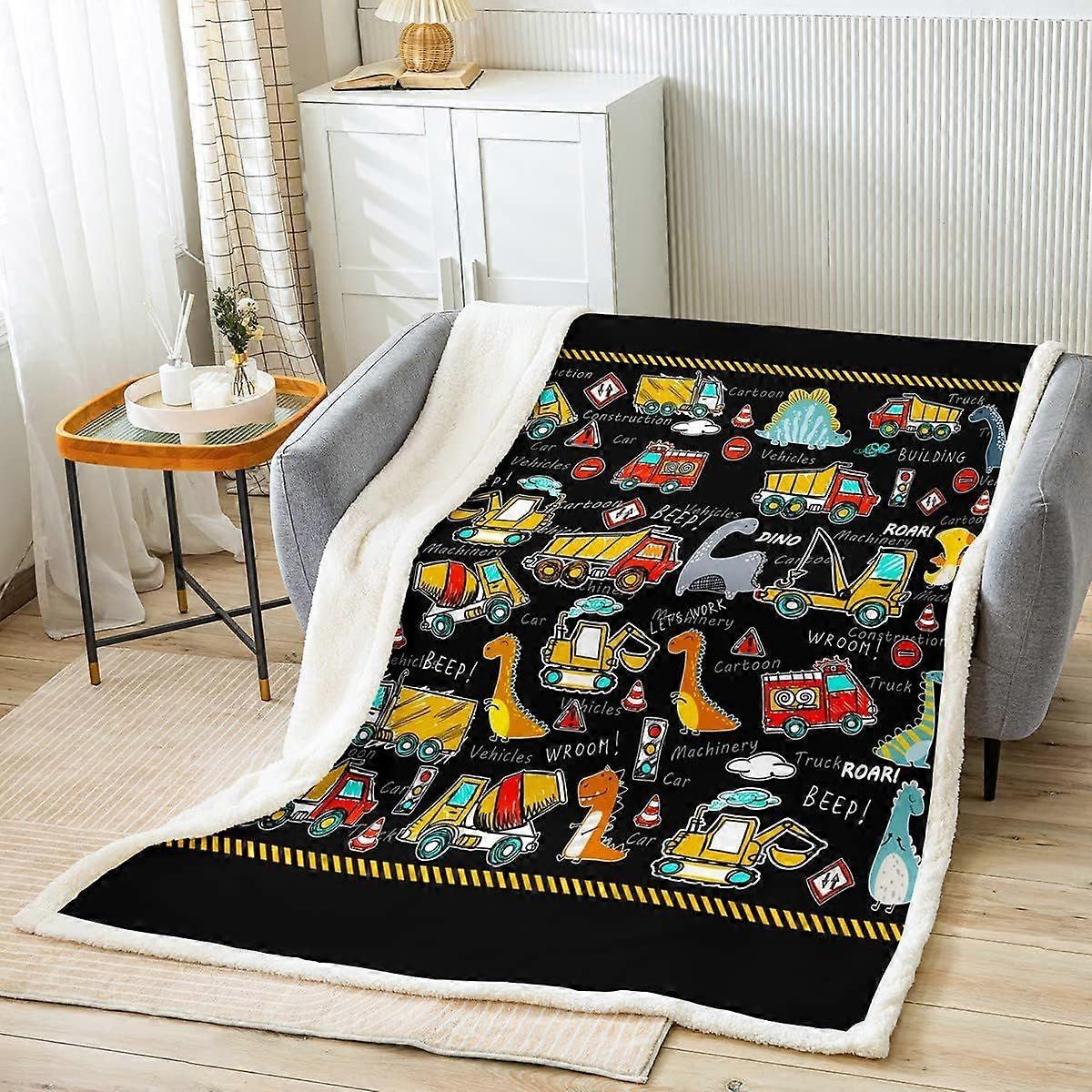Manta Doble Sherpa 150x200cm - Vellón Polar Y Forro De Borreguito | HOMELY | Negro Cálido