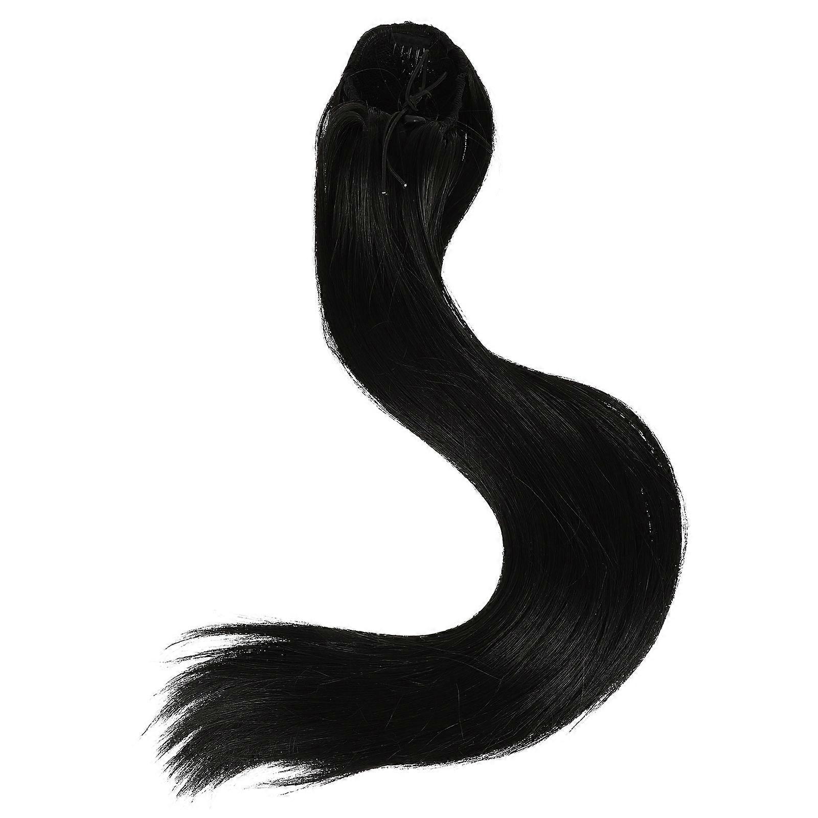 Natural Ponytail Hair Extension Suitable For Everyday Use Featuring Long Straight Shape With Heat Resistant Technology 1Pcs