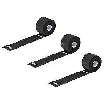 Salon Neck Strips Disposable Hygiene Hair Wrap Strips for Home Use 30X6.5X0.1CM Black Non-woven Fabric Hair Dye Prevention 3Pcs
