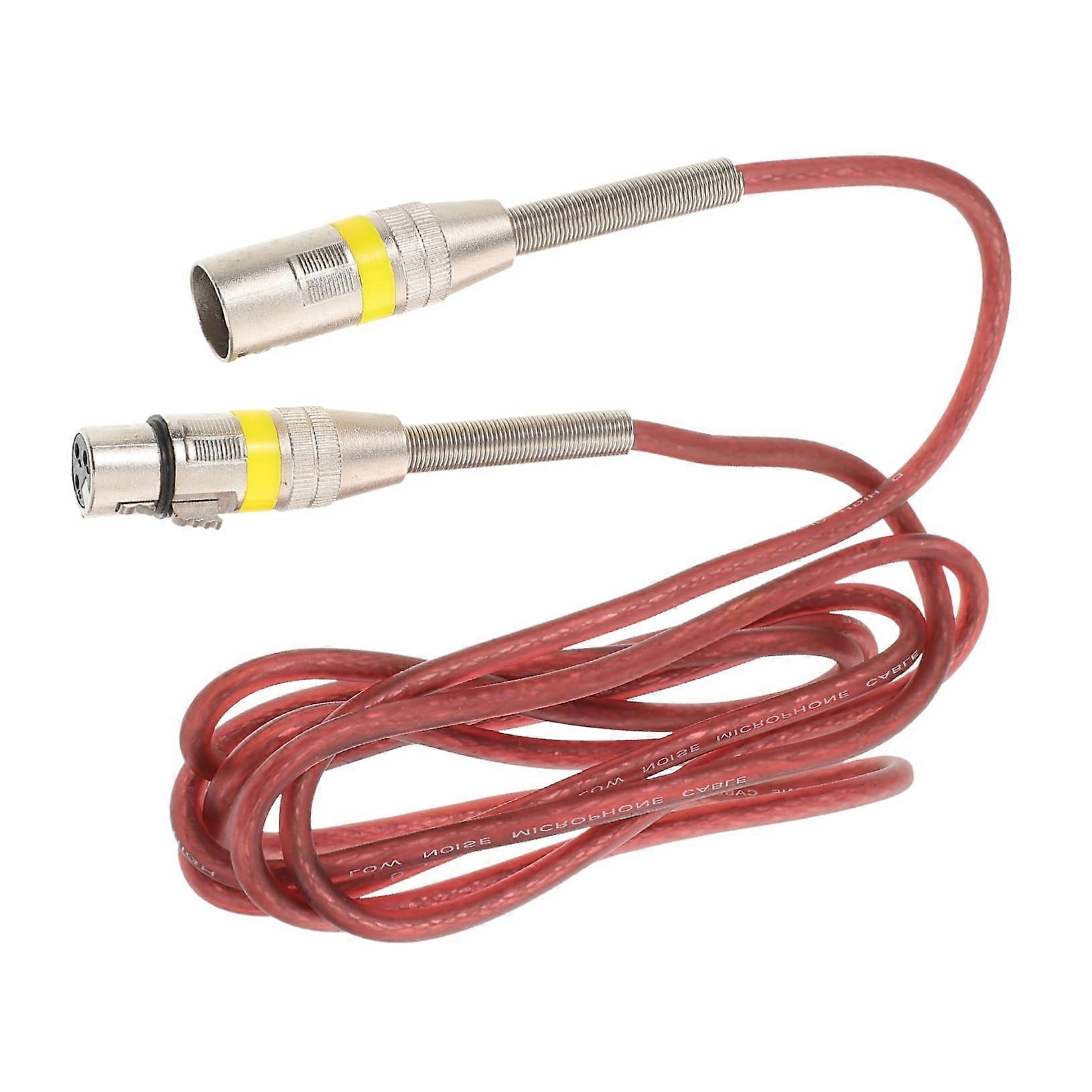 XLR Microphone Cable With Large Diaphragm For Clear Audio Recording, Compatible With Power Supply For Guitar, Durable