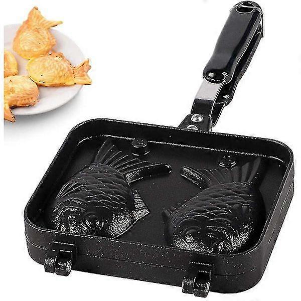 Japanese Taiyaki Waffle Machine, Fish Waffle, Non-Stick for with Stainless Steel Baking Plate 2 Sides