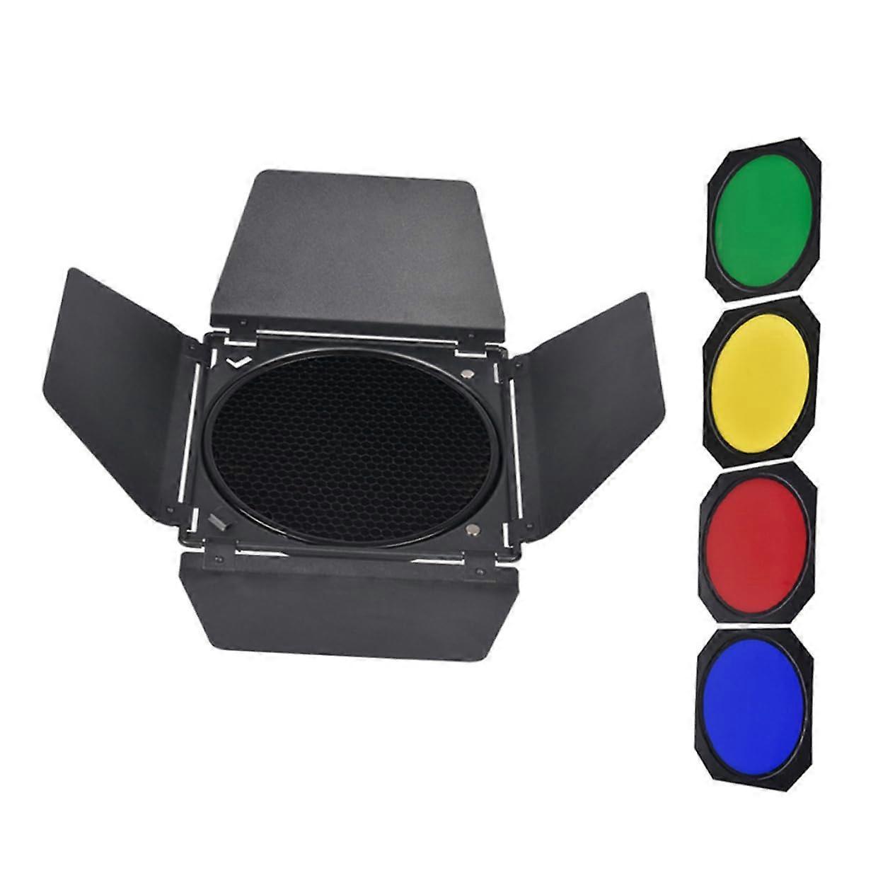 1 Set Photography Lamps with Four Leaf Light Protection Honeycomb Filter Accessories for Flash Lamps Colour Filters Versatile