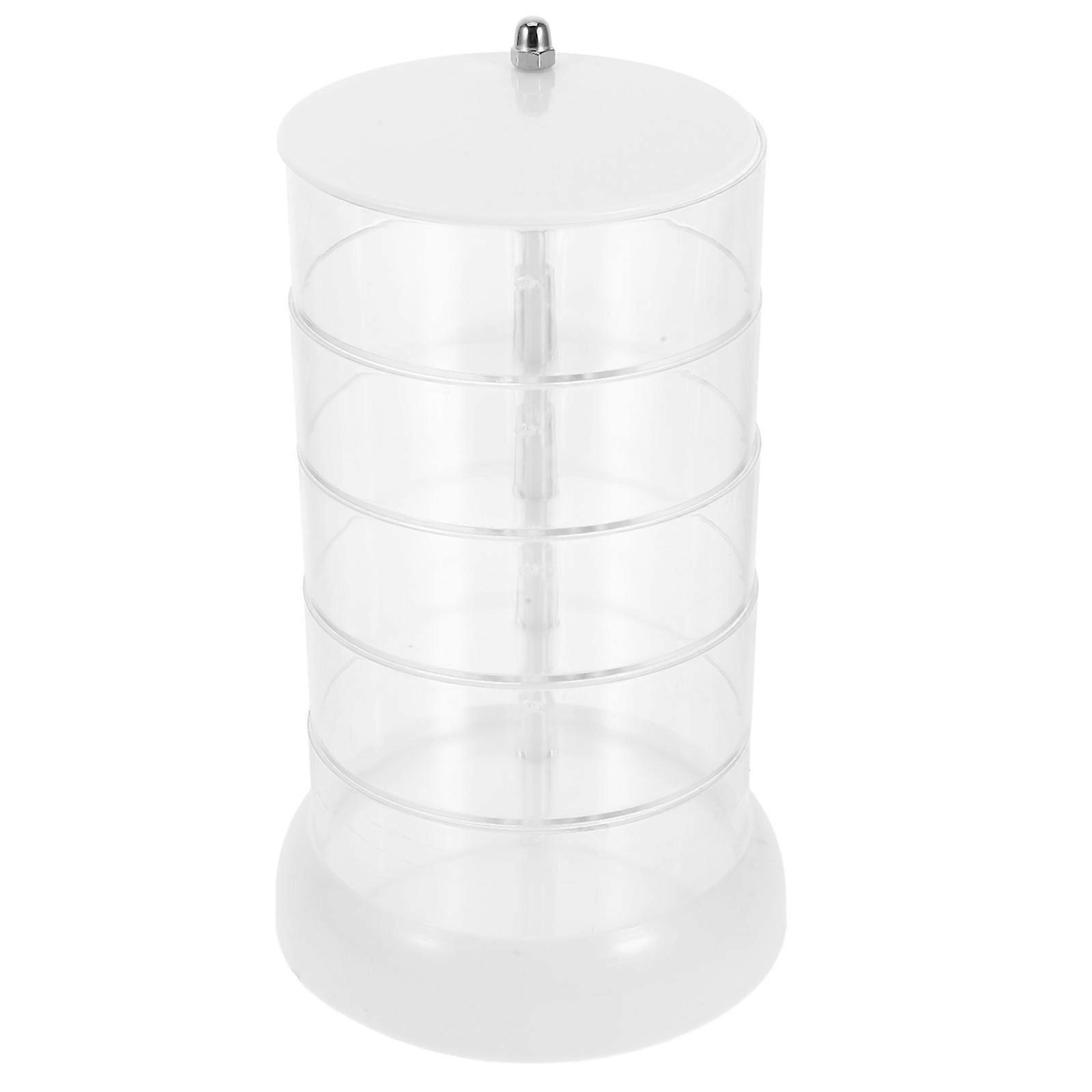 Ivory Rotating Vanity Organizer Multi-Layer Storage Solution For Users With Storage Needs 1Set