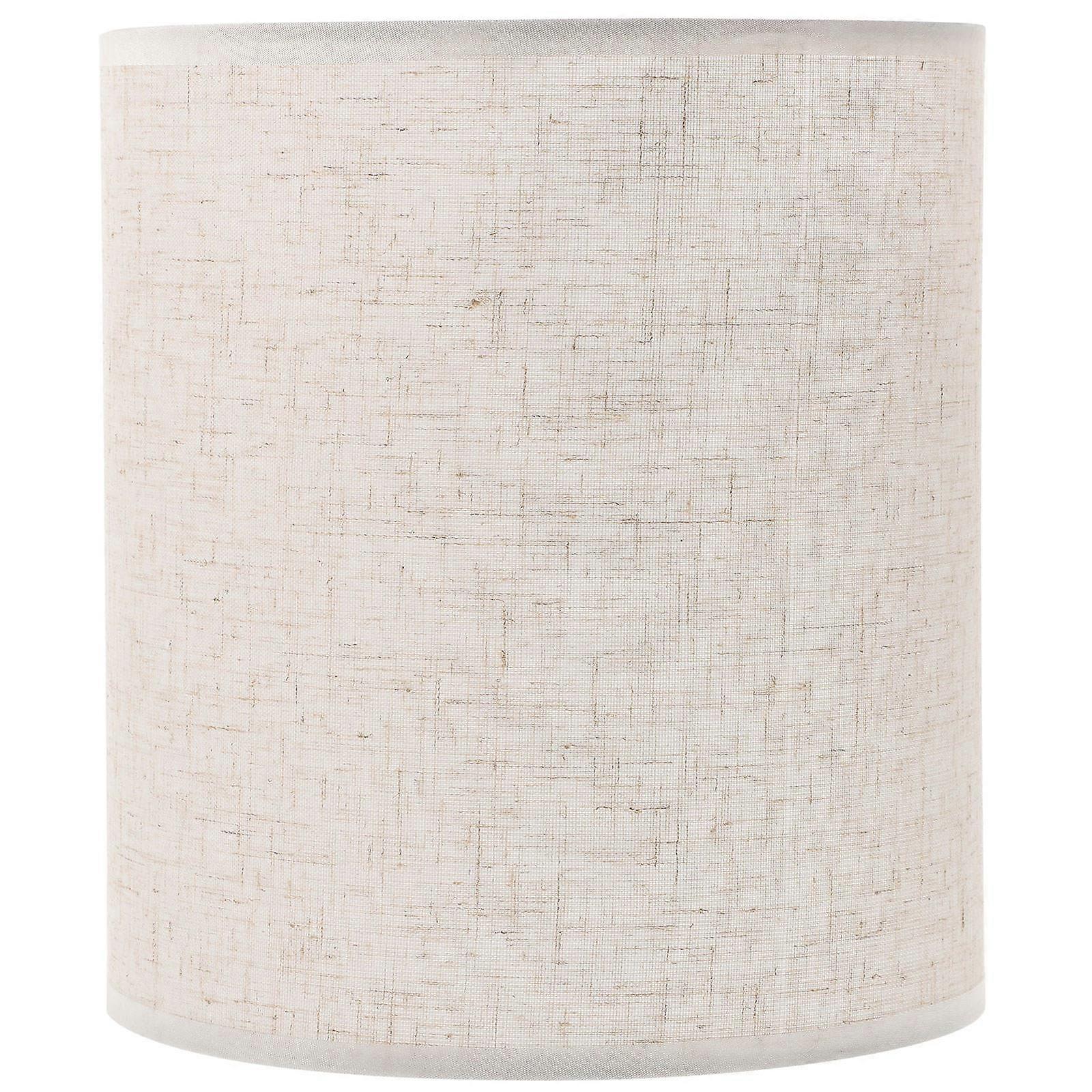 Table Lamp Replacement Shade Linen Lamp Cover Durable Material Beige Round Light Diffusion 1Set