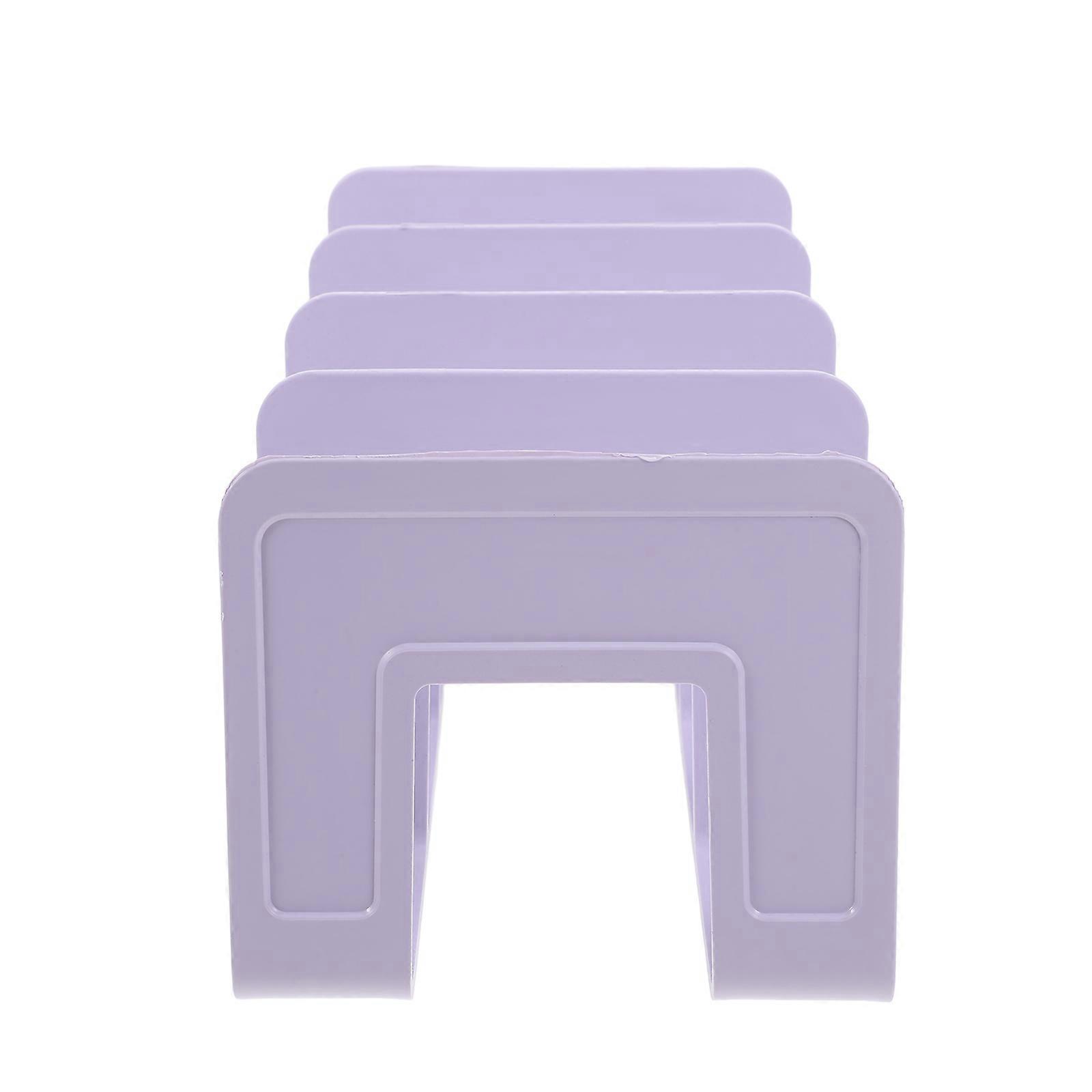 Sturdy Bookends with Compartments for Desk Organization – Book Holder, Magazine Rack, and File Divider for Office Shelves and Desktop Storage