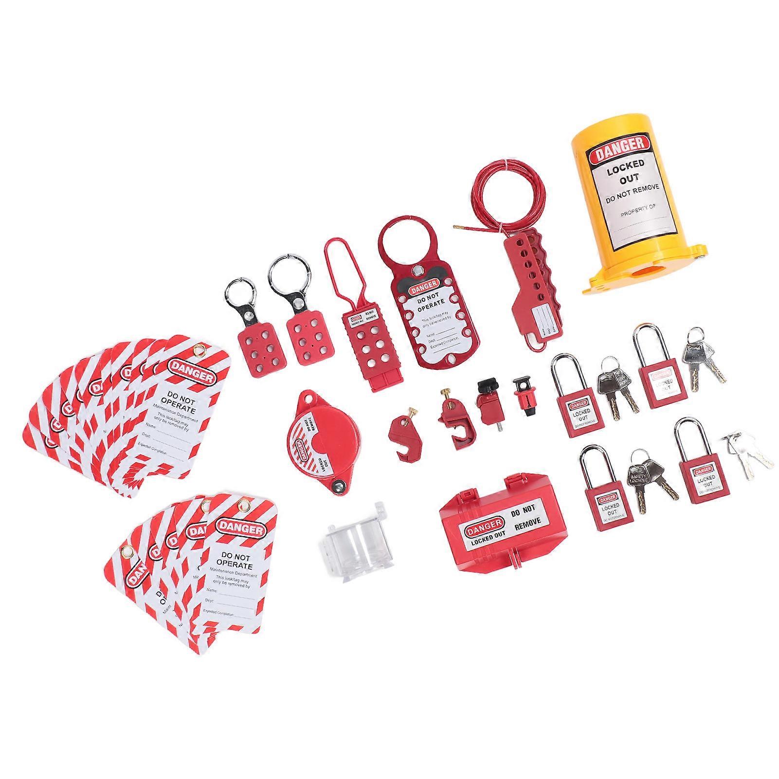 Risegun Lockout Tagout Kits Electrical, Lockout Tagout Station Safety ...