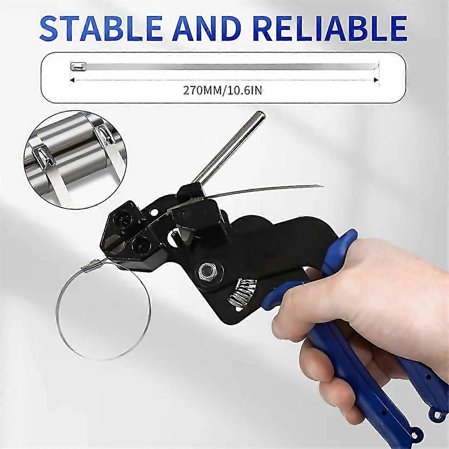For Heavy Steel Cable Tie Tool Include 100 Pcs Cable Ties For Office