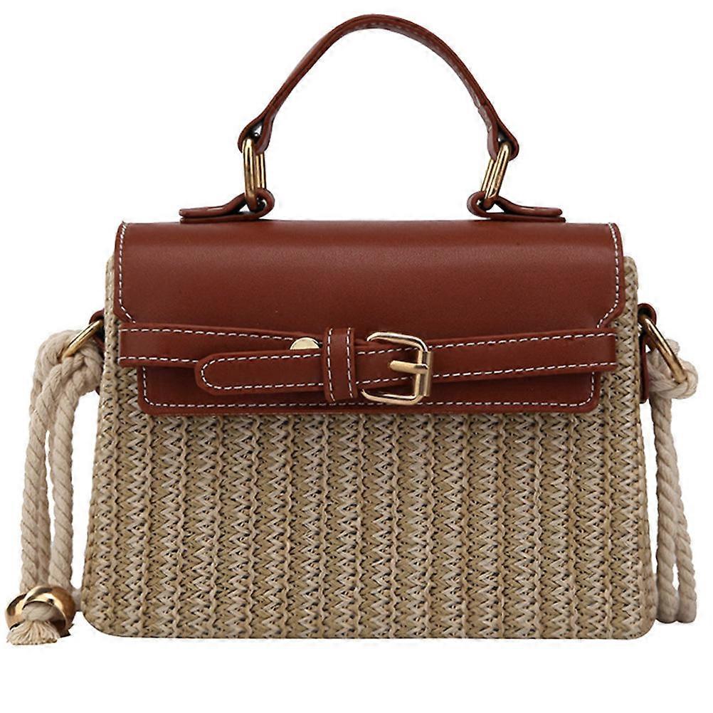 Stylish Woven Handbag for Casual Beach, School & Everyday Use – Unique Shoulder Straw Bag Design for