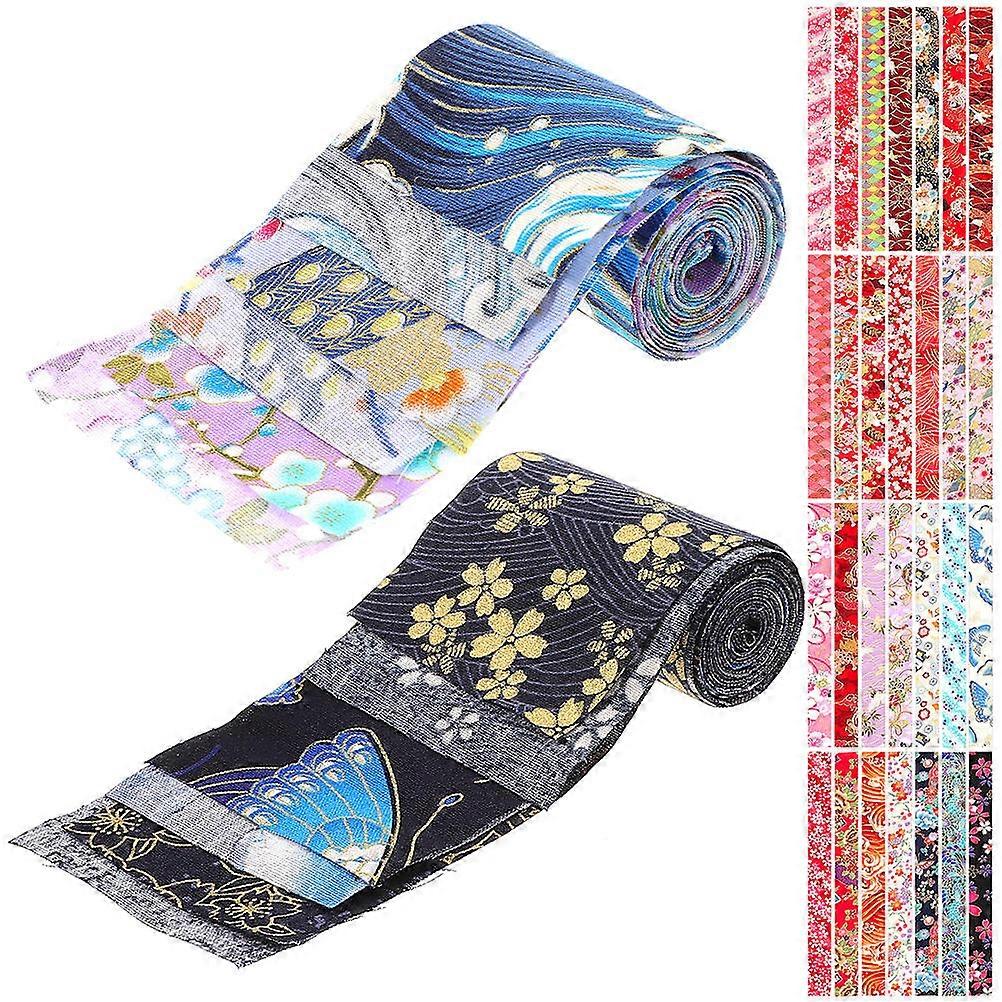 40Pack Printed Quilting Fabric Sheets Versatile Material Perfect For Bag Making Sewing Crafts And DIY Projects