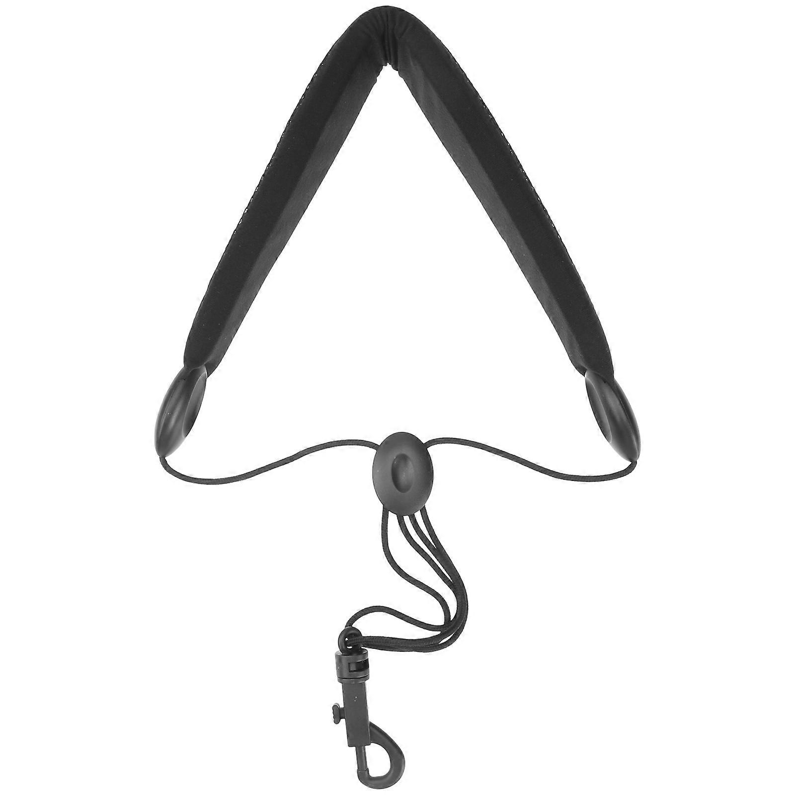 Padded Saxophone Strap 1Pcs For Musicians Performance In Black Adjustable Design Enhances Comfort