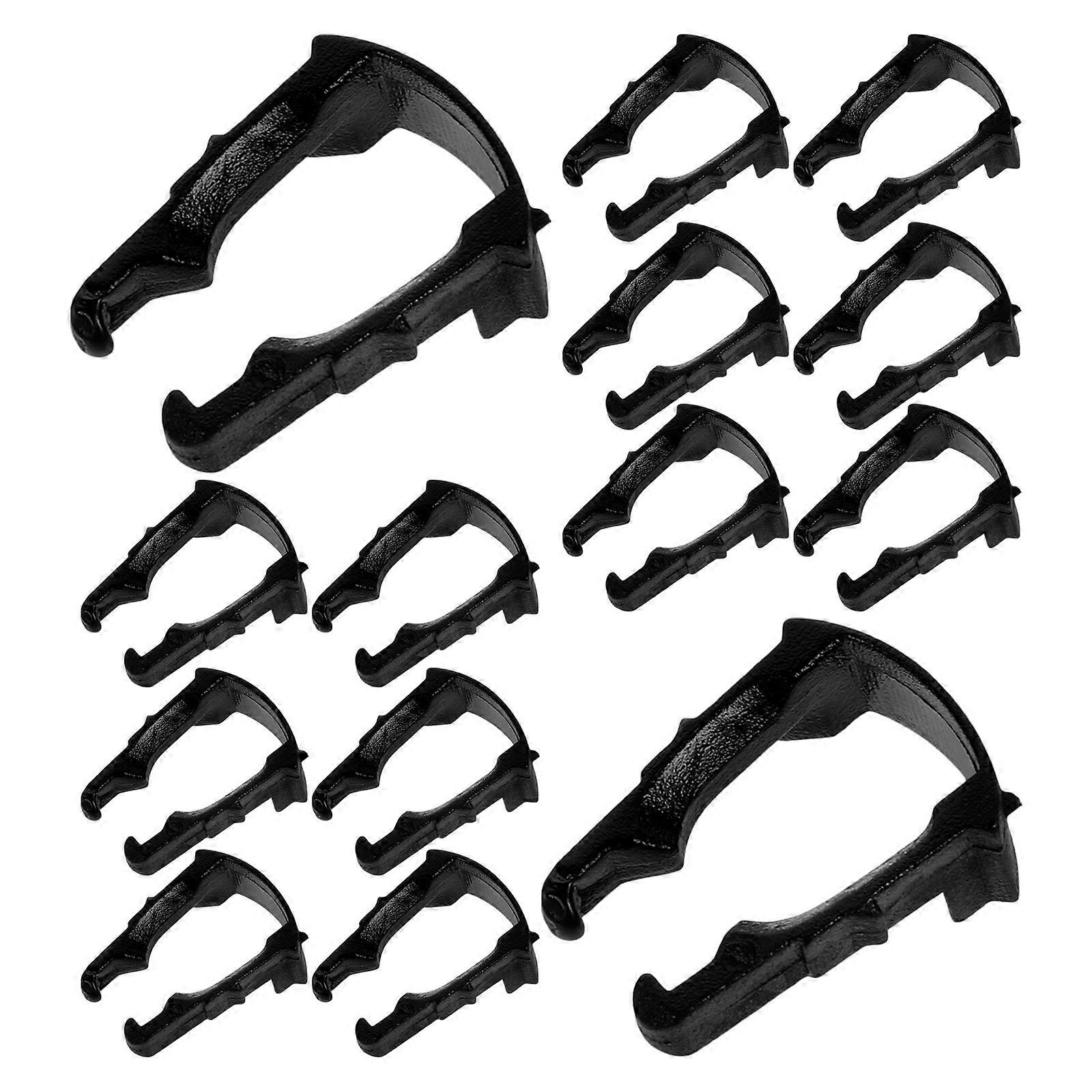 Shaped Fuel Line Clips 100pcs Durable Plastic Clamps for Fuel Filter Hose Retaining Automotive Applications