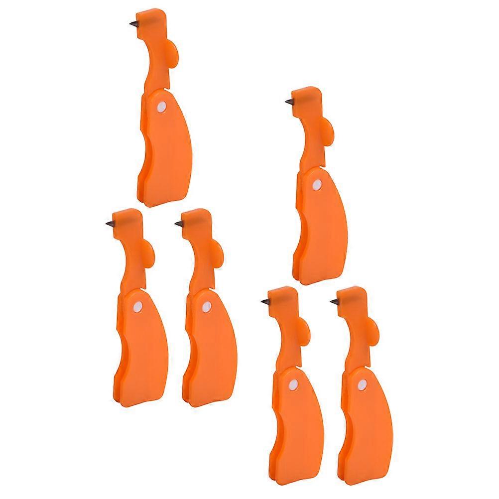 6pcs Plastic Orange Tools Citrus Lemon Peel Remover