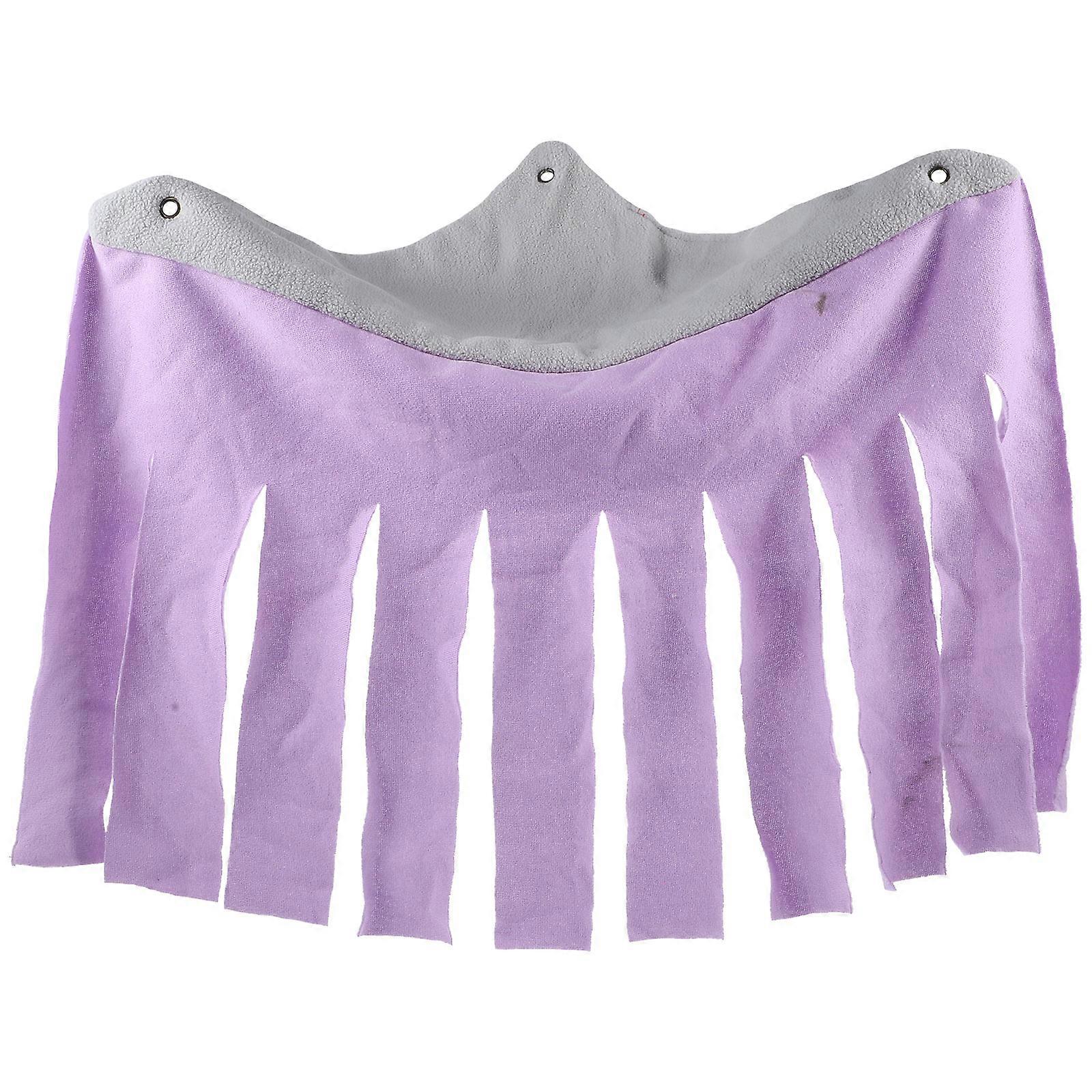Fringe Small Animal Hammock Designed For Indoor Use Providing Play Area And Stress Relief Constructed From Lavender Wool 1 Set