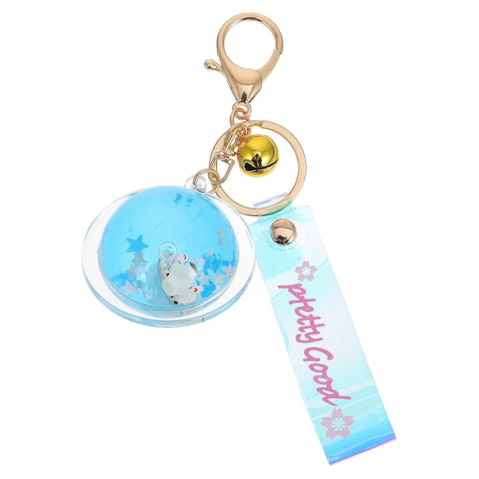 Dekoracja kluczy Ruchome piaski Brelok Spaceman Wisiorek Codzienny użytek Akrylowy Biały 1 Sztuka