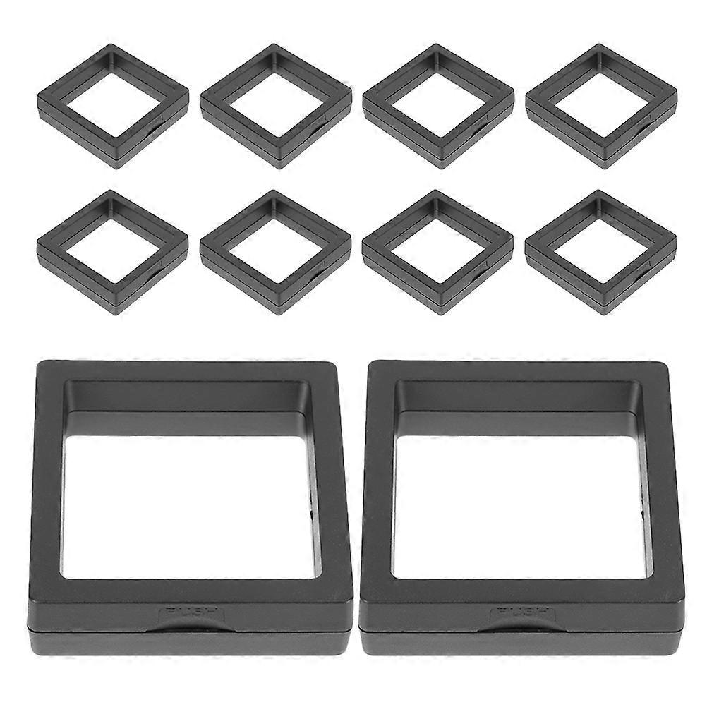Floating Jewelry Display Frame 10pcs Transparent Coin Holder for Medals, Specimens, Moisture Protection & Multipurpose Storage for Exhibitions &