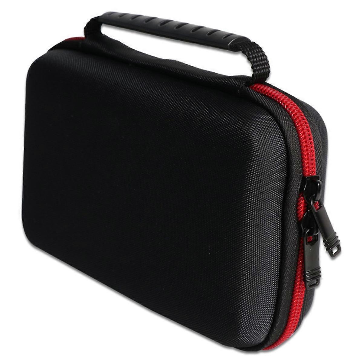 Game Console Hard Shell Carrying Case for XL Game Card Accessories Protective Storage Bag Red & Bla