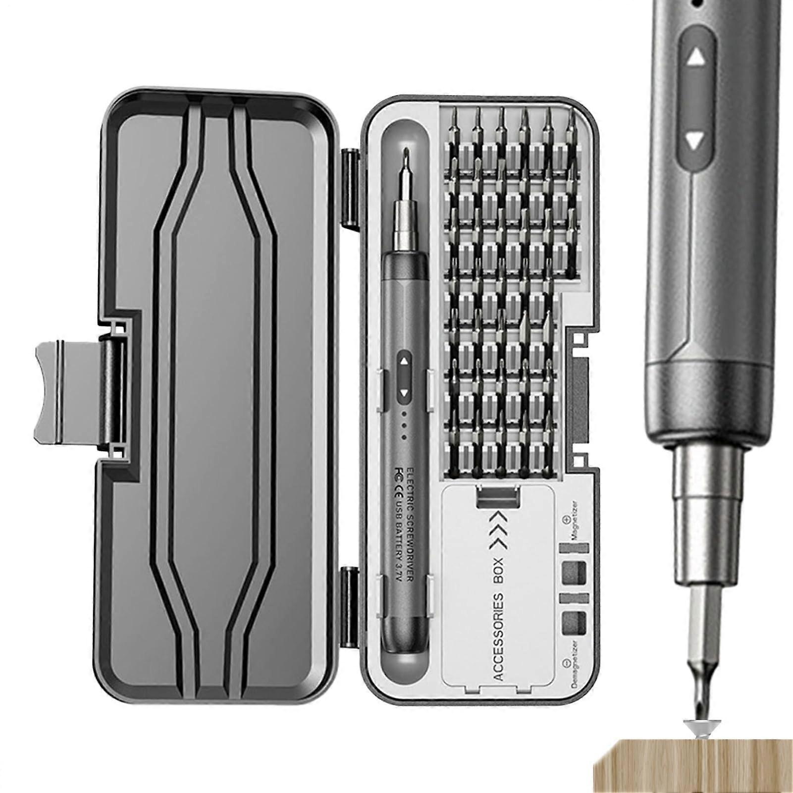 Cordless Screwdriver Rechargeable Compact Portable For Camping Emergencies Jewellery Electronics Hobby Projects Computer