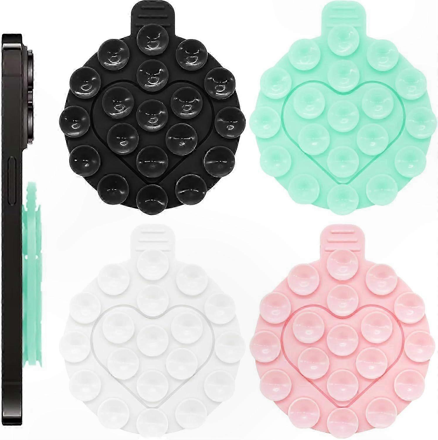 Heart-Shaped Suction Cup Holder with Dual-Sided Design for Versatile Use Stylish and Practical Solution for Home and Office