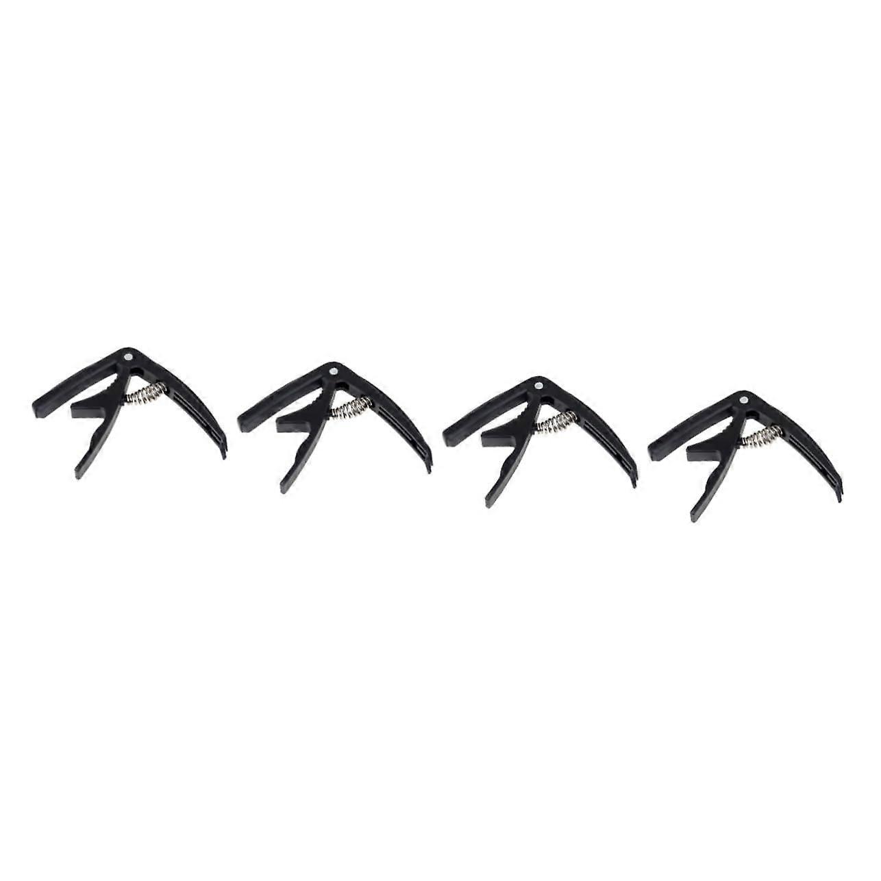 Capo Guitar Clip Set of 4 with Electronic Tuner for Acoustic Guitar and Ukulele Accessories for Men