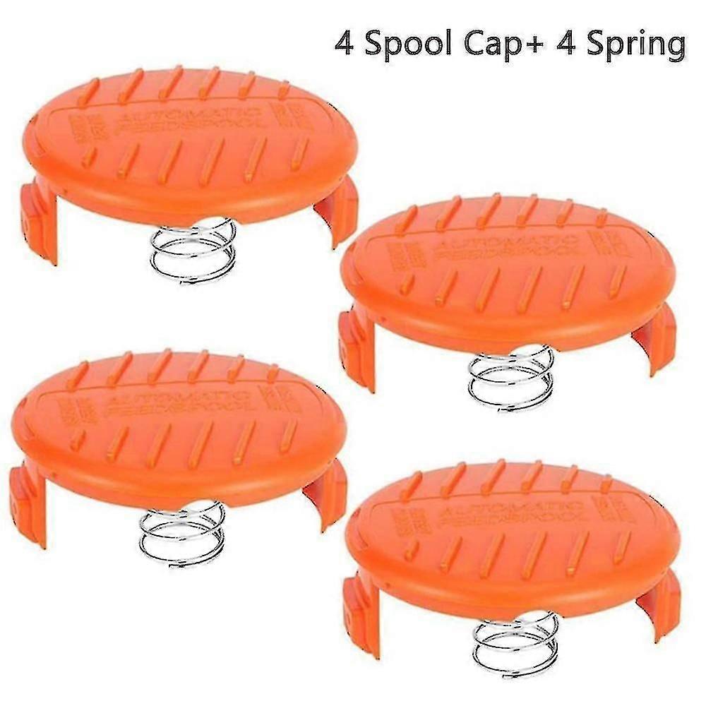 Compatible Replacing The Black & Decker Af-100 Lawn Mower Spare Spool Cap Covers With Spring For Trimmer Spool Tool Abs Material Strong And Durable -t