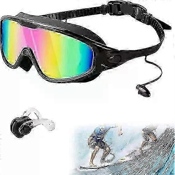 Warddefend Swim Goggles,Wide View Anti Fog&UV Swimming Goggles,No Leaking Swim