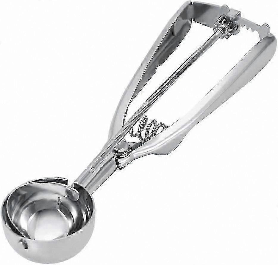 Stainless Steel Ice Cream Scoop with Trigger for Desserts and Baking - 6CM Cookie Dough Scoop for Ice Cream, Cupcake Mix, Mashed Potatoes