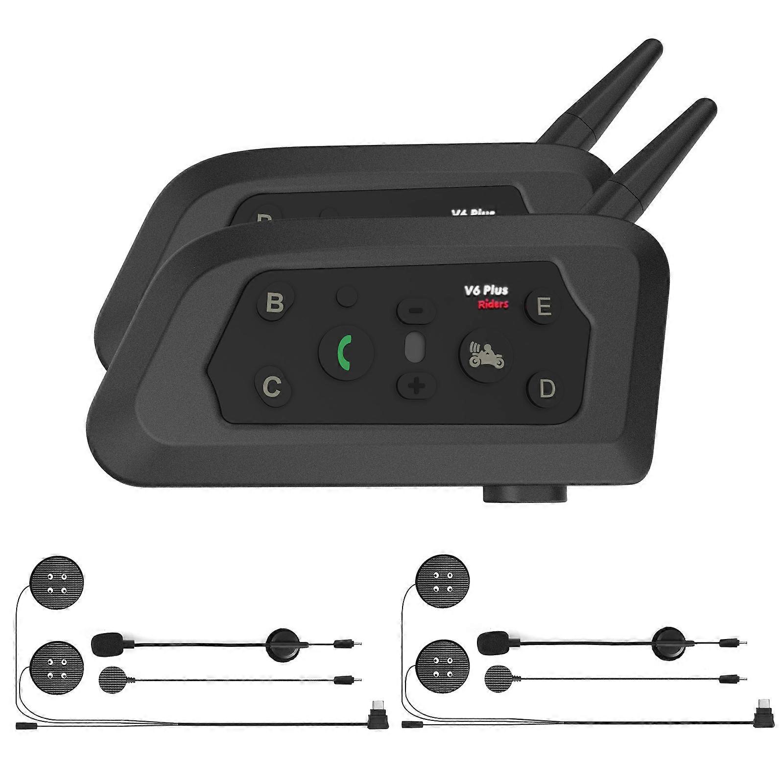 Motorcycle Helmet BT Intercom Headphone Real Time BT Intercom Full Duplex Talking Noise Reduction