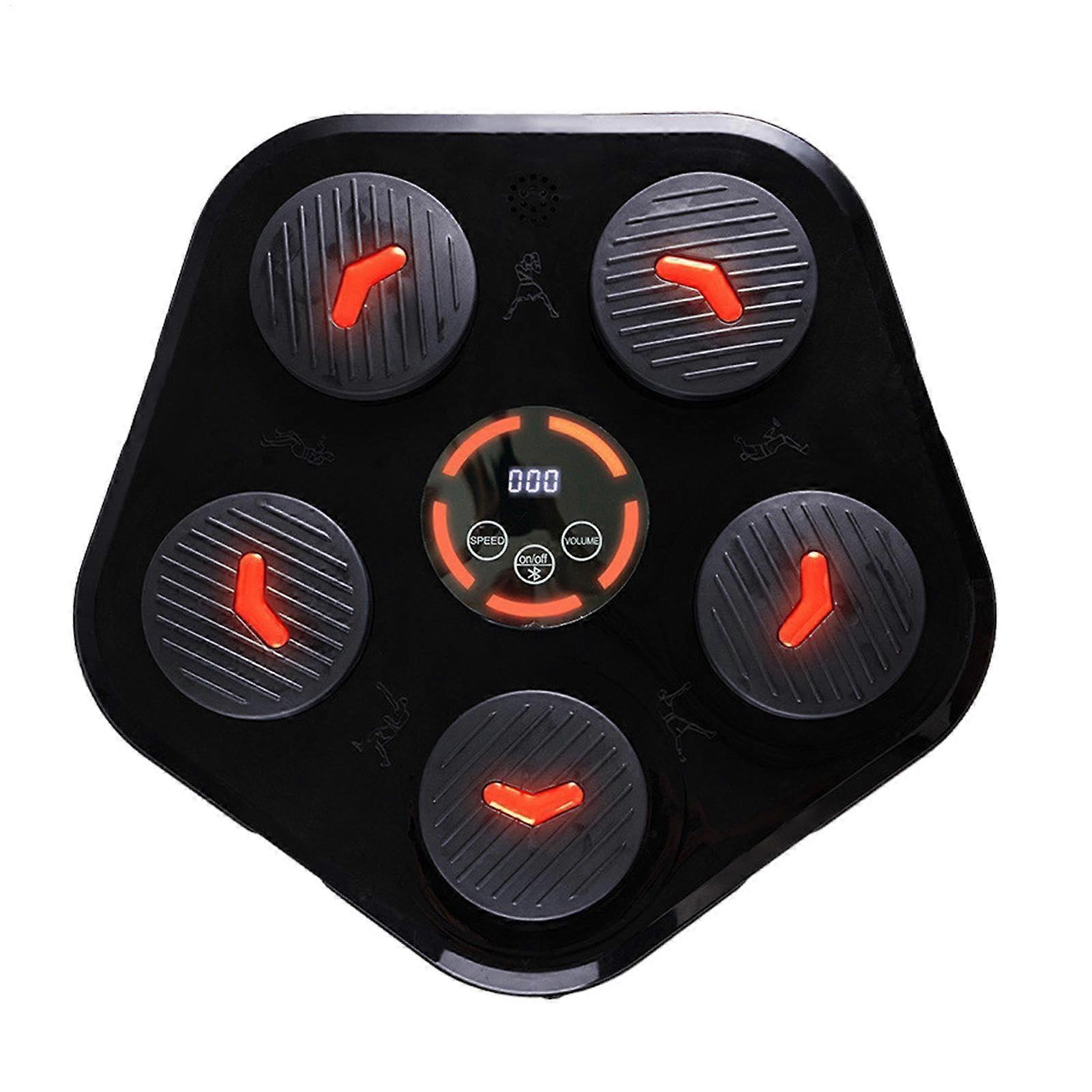 Music Boxing Machine - Smart Wireless Boxing Trainer For Home Use, Adults And Kids, Lightweight Plastic, Black