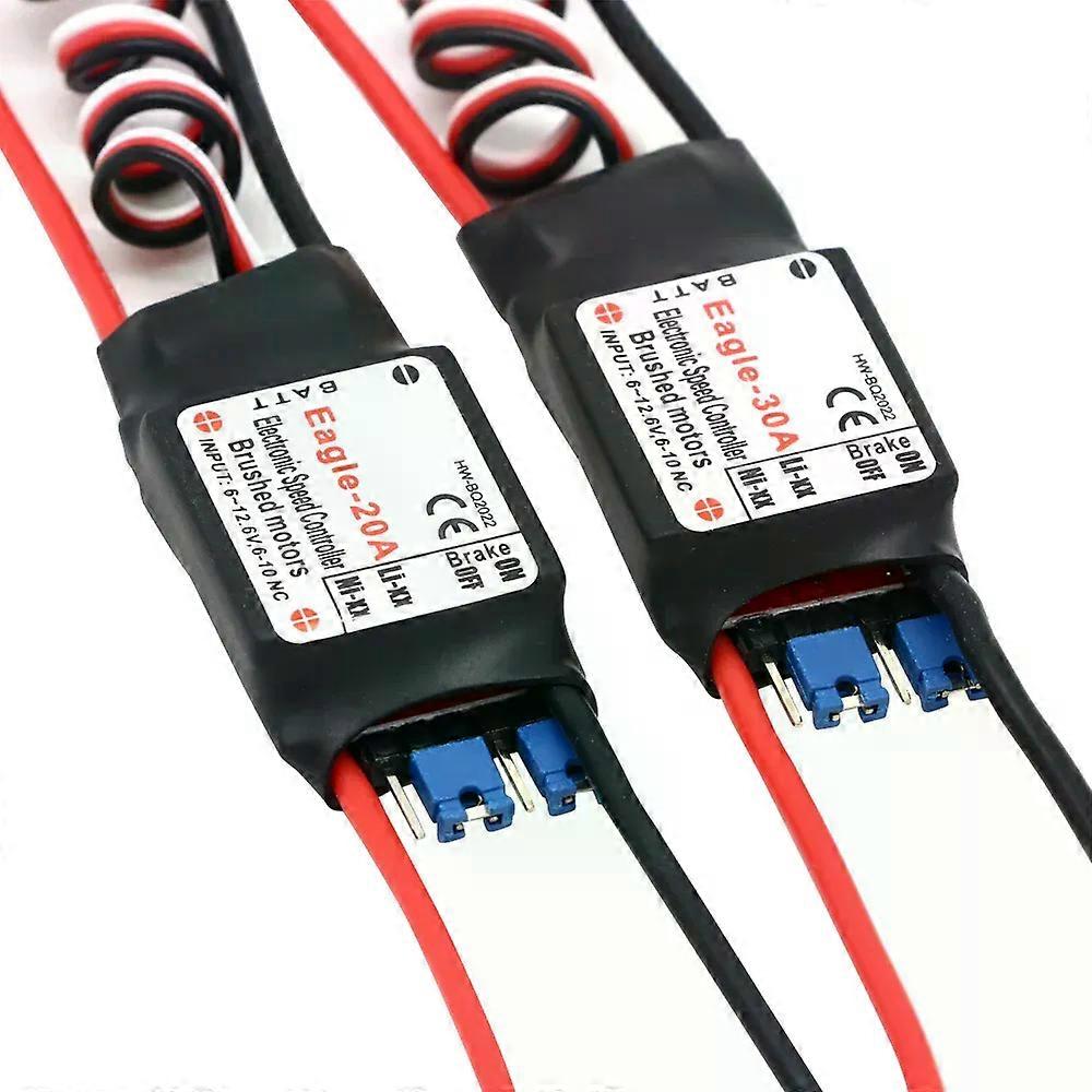 Rc 20A 30A 2-3S 1A/5V BEC Brushed ESC Speed Controller For RC Airplane Plane 370 380 390 280 270 Model Toys