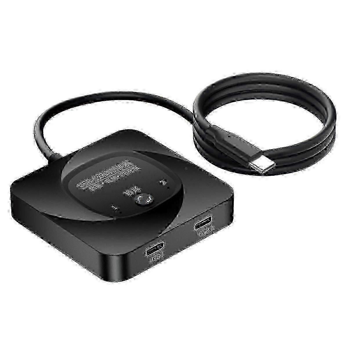 Switch USB-C 2 in 1 per il trasferimento dei dati e l'uscita video