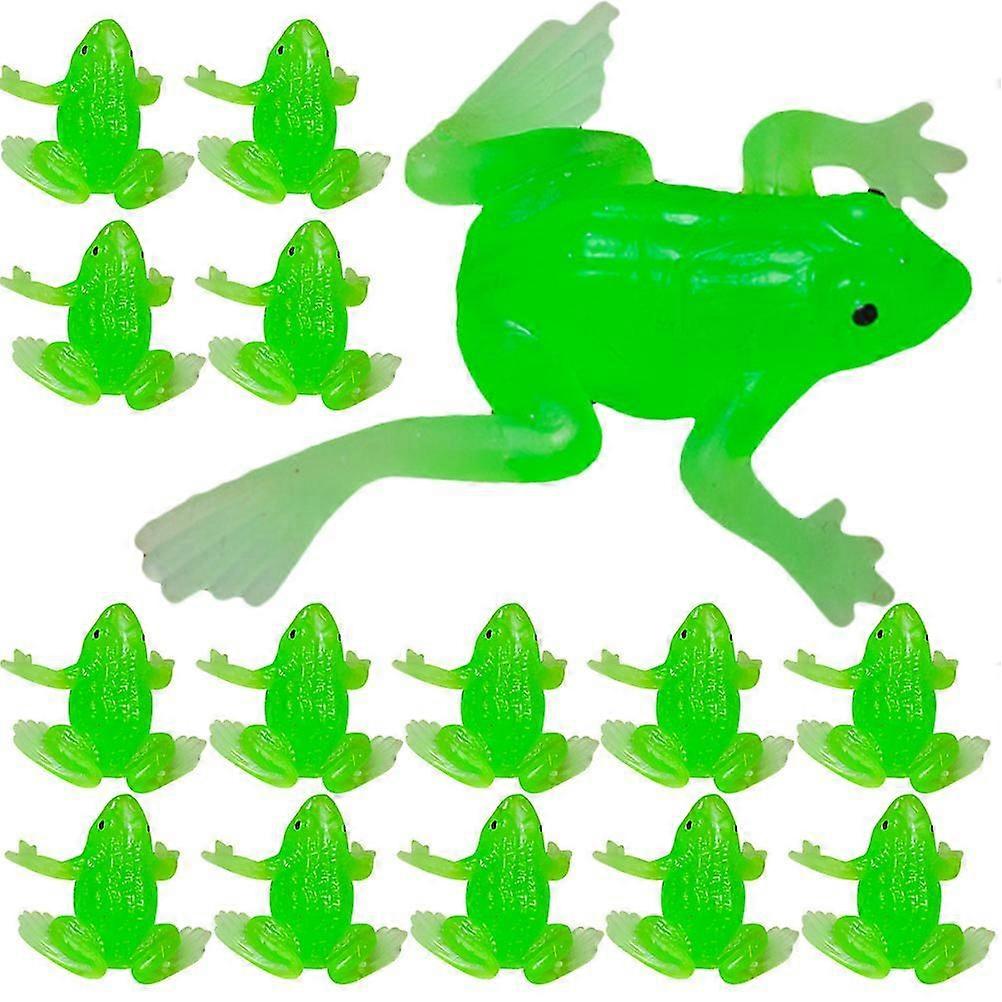 20pcs Mini Fake Frogs Small Frogs Figurines Miniature Frogs Simulation Frogs