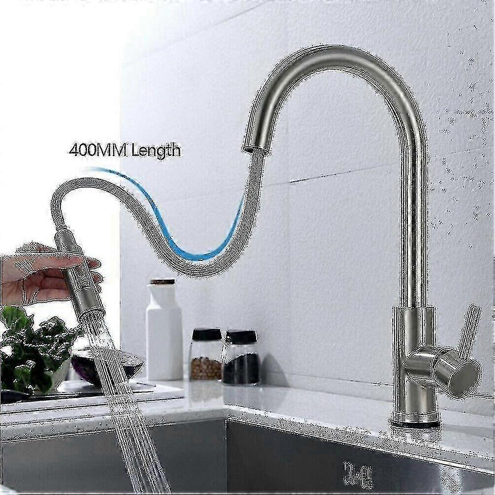 Touch Sensor Kitchen Faucets Gold Pull Out Sensor Faucet Stainless ...