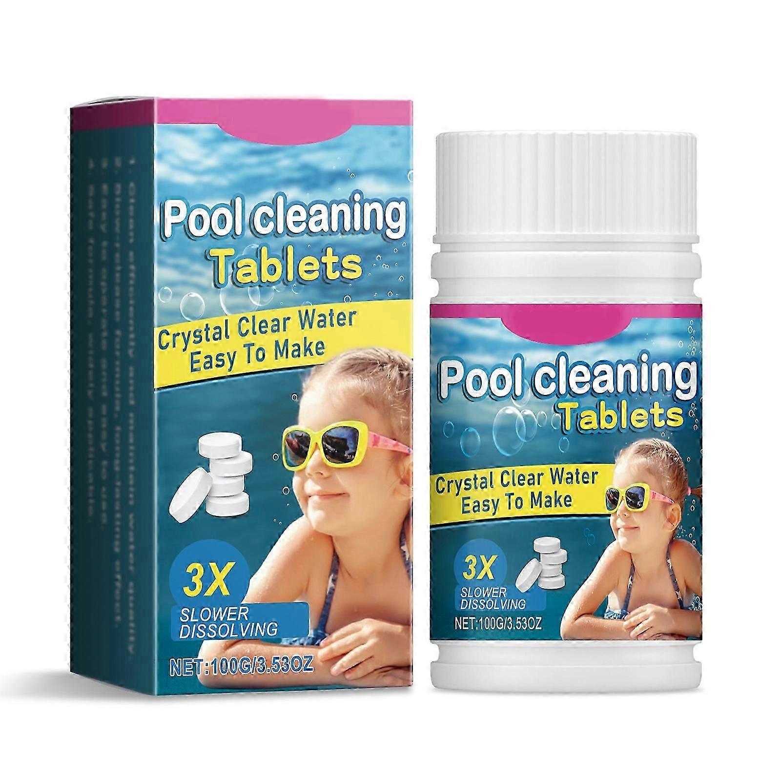 Chlorine Tablets for Swimming Pool Multifunction Pool Cleaning Tablets for Swimming Pool and Hot Tub Bathtubs